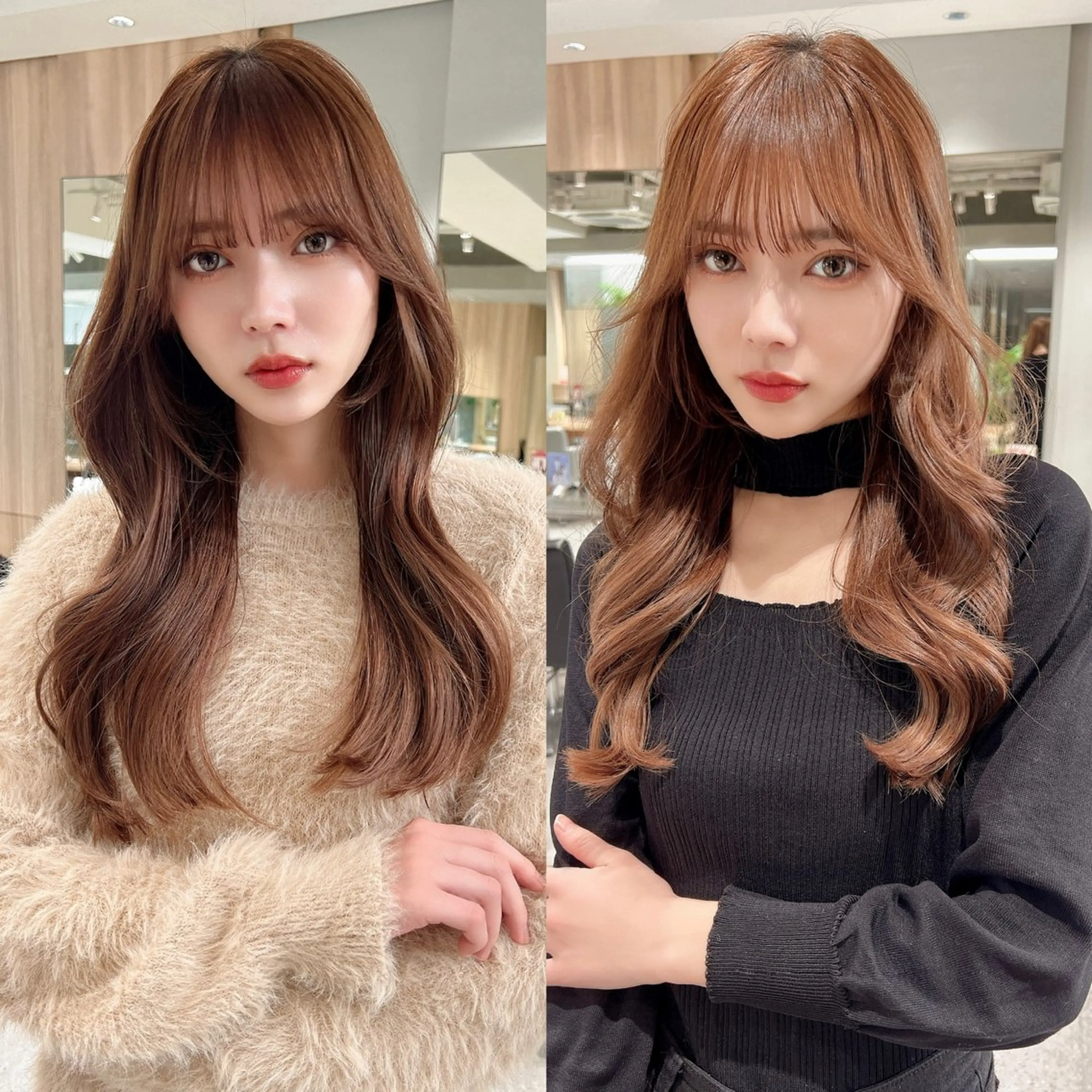 ロング カラー ベージュカラー ミルクティーベージュ 韓国風ヘア レイヤーカット カット ヘアカラー トリートメント youres  hair恵比寿本店所属・小山潤/韓国レイヤー /ヘアケアマイスターのヘアスタイル