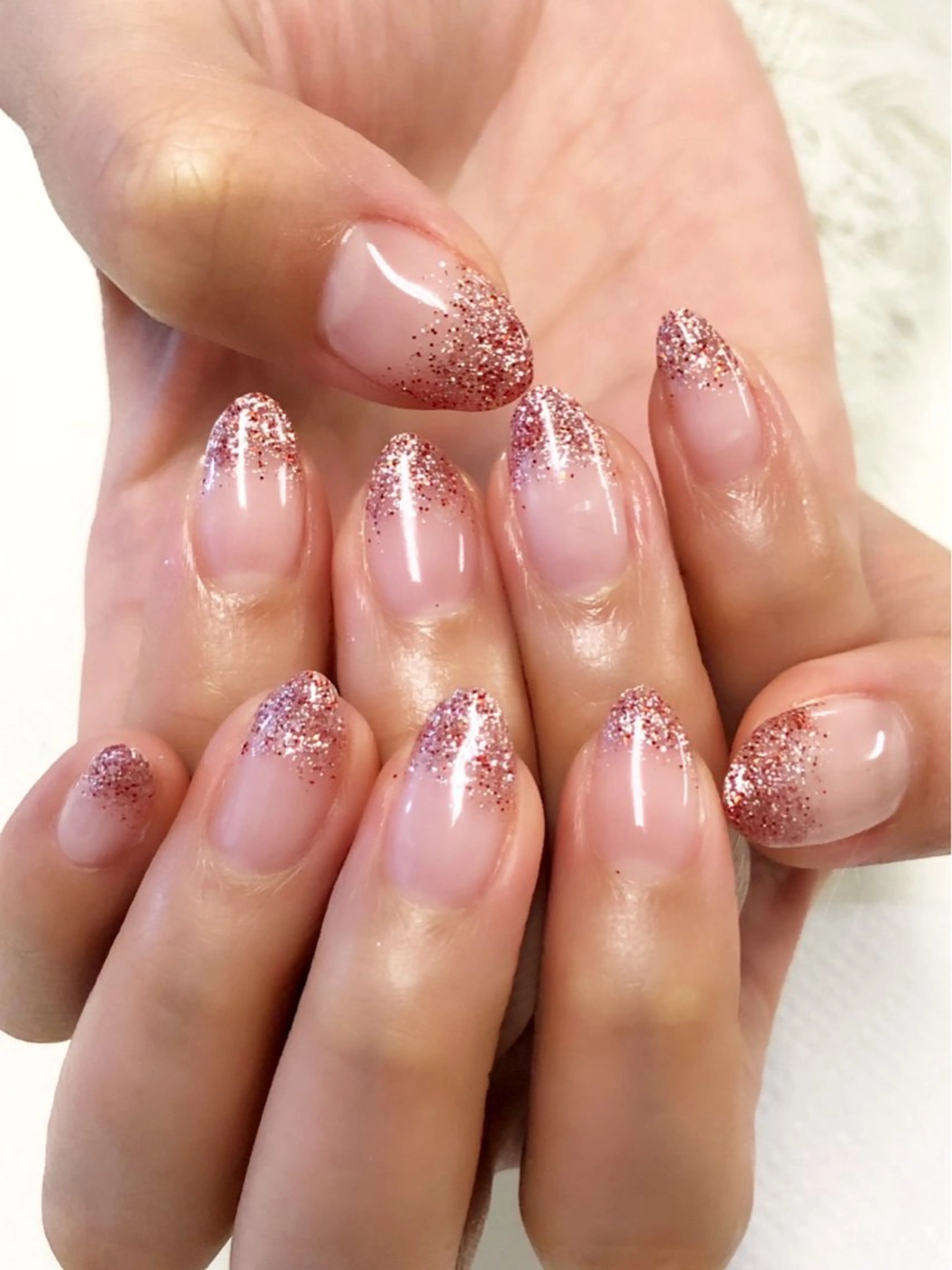 ネイル グラデーション キラキラネイル ラメ(グリッター) ラメグラデーション NAIL＆SPA P-BOX北戸田所属・NAIL P-BOX .HACHIのネイルデザイン
