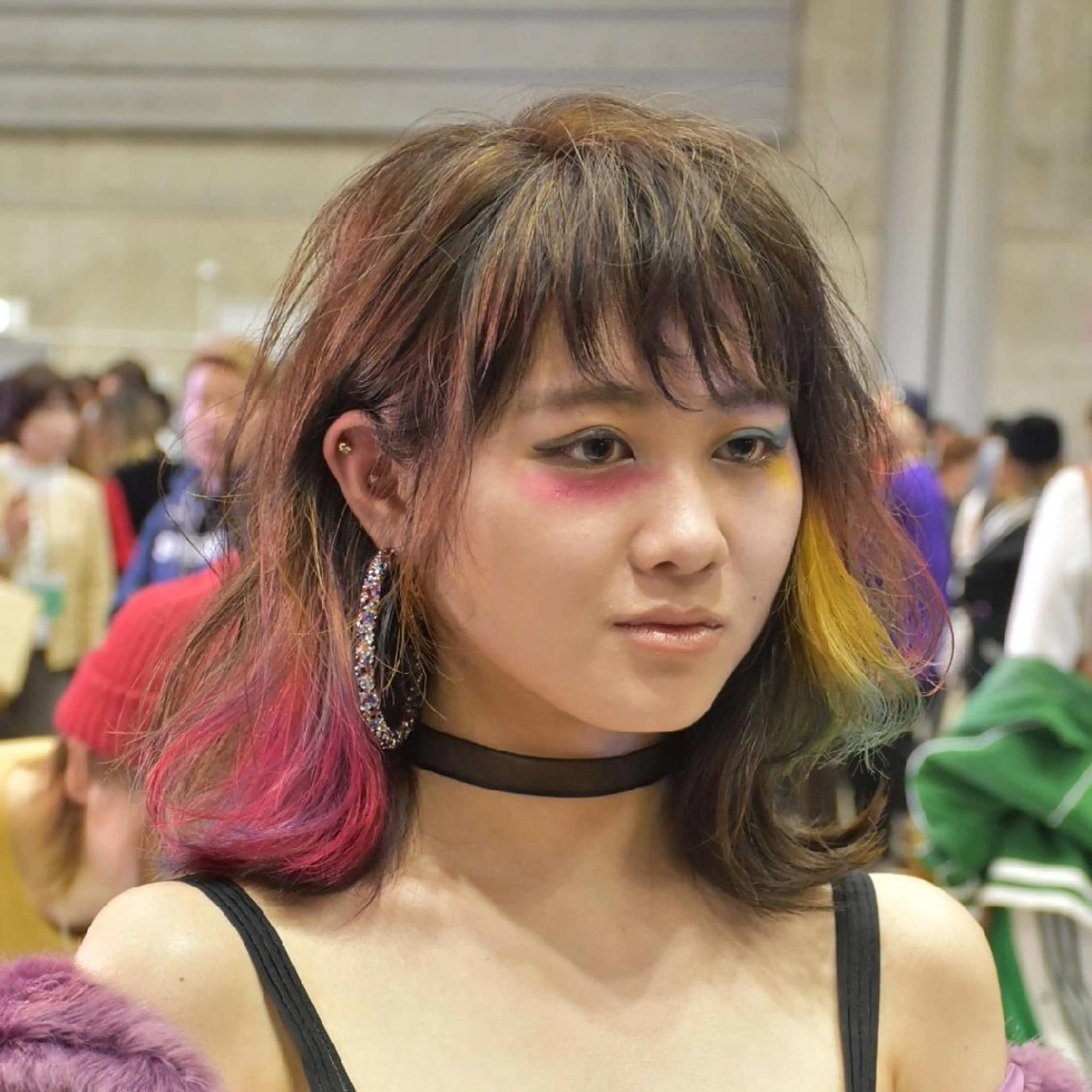 セミロング カラー 北川 裕暁のヘアスタイル