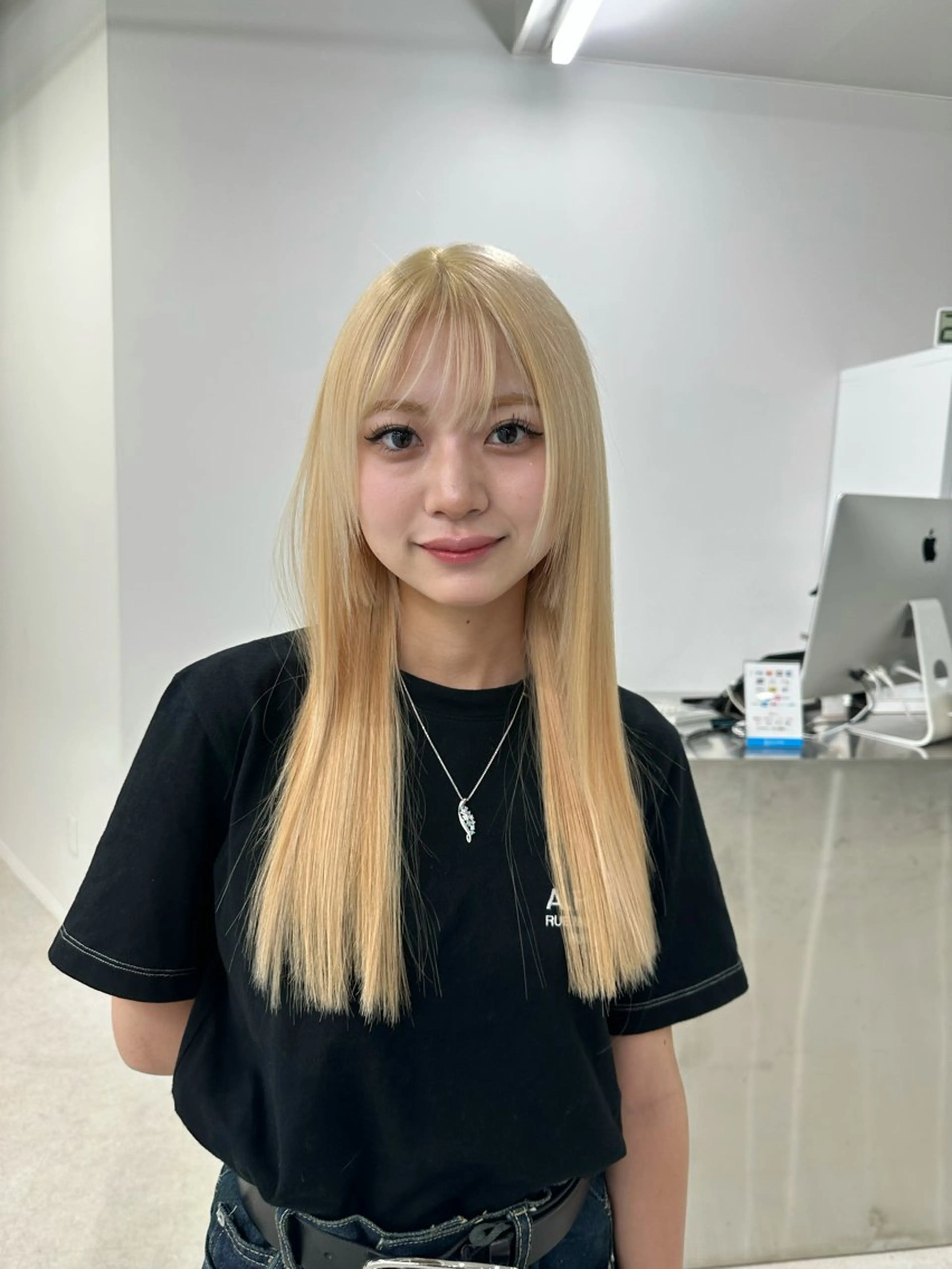 ロング タマシロカリン /カットモデル❤️のヘアスタイル