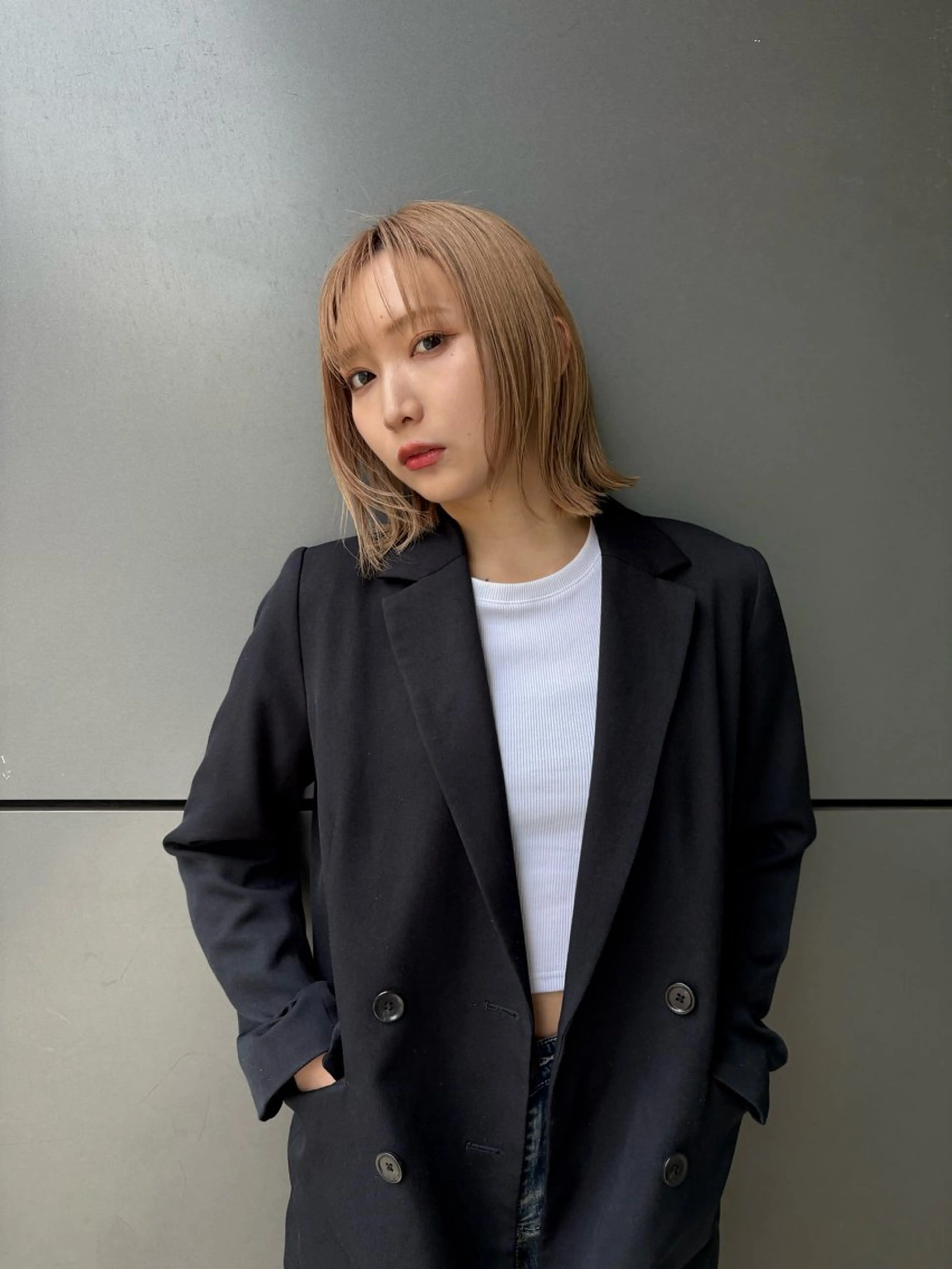 ショート カラー ヘアカラー ハルキ/表参道/ ベージュ/暖色/特化のヘアスタイル