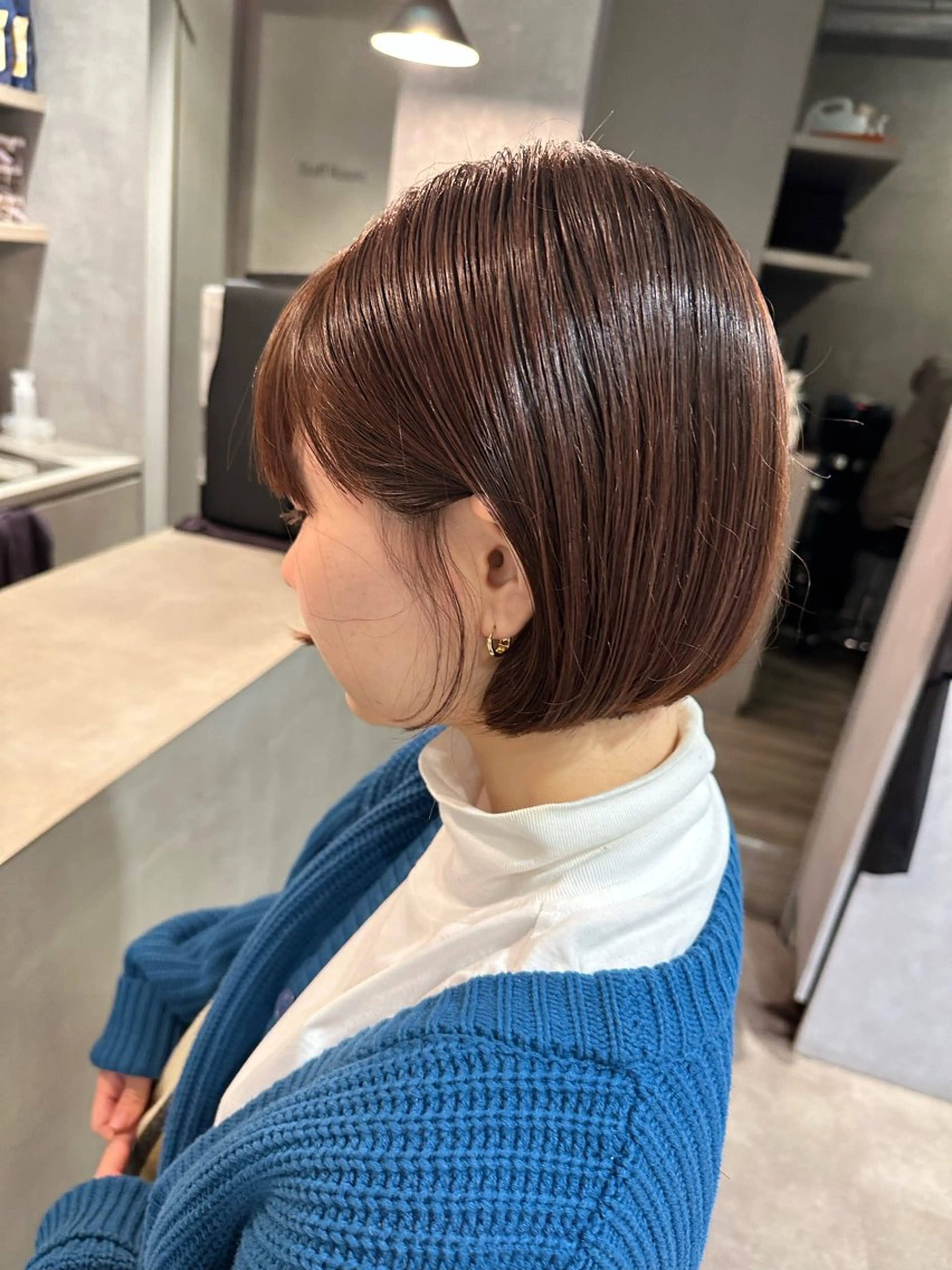 セミロング カラー カット ヘアカラー 韓国風/オシャレ /縮毛矯正/滝口琴未のヘアスタイル