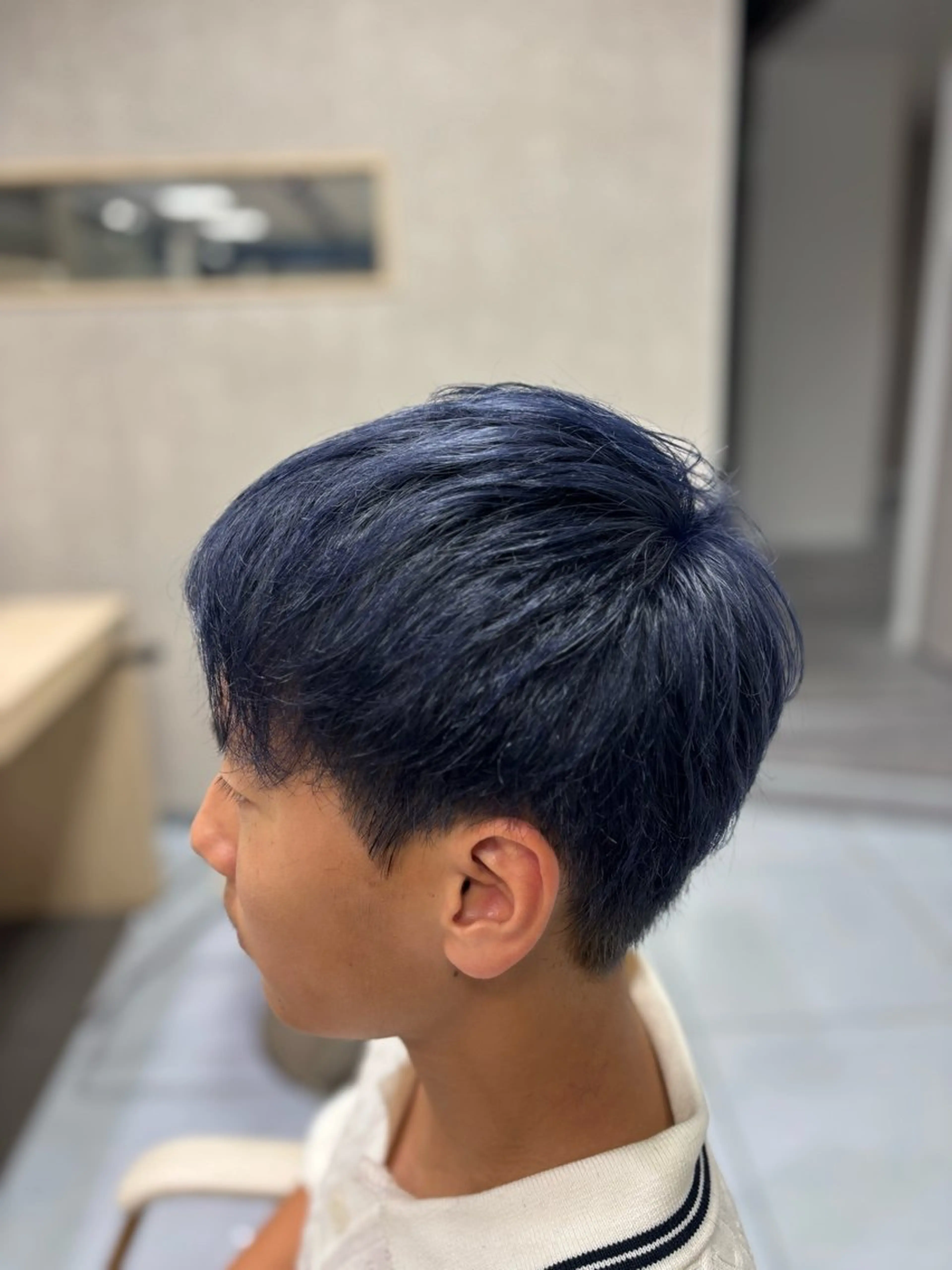 ショート カラー メンズ ヘアカラー メンズ特化韓国風 パーマスタイル/りんのヘアスタイル