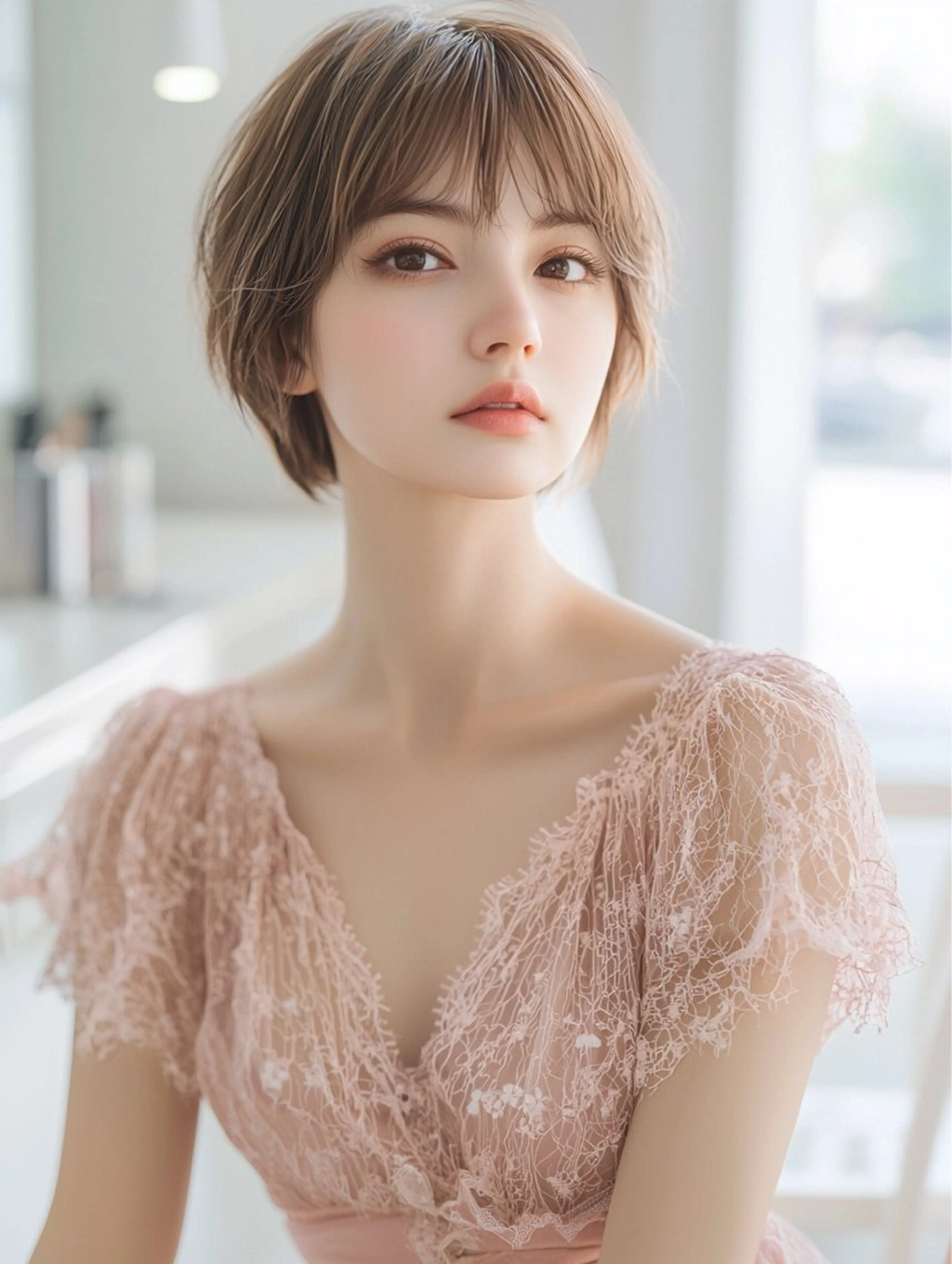 ショート カット ヘアカラー 千明 大輝のヘアスタイル