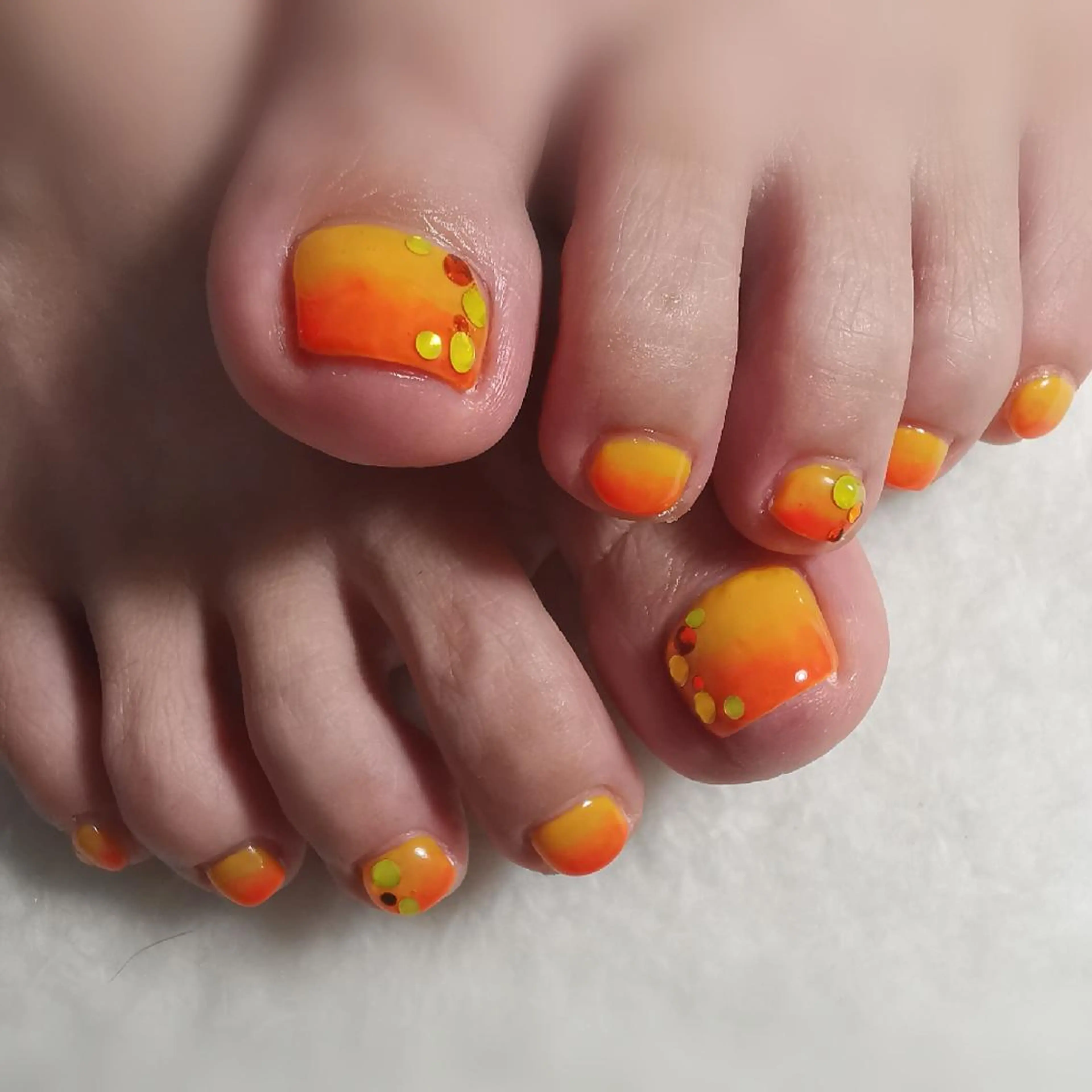 ネイル グラデーション フットネイル reve あやののネイルデザイン