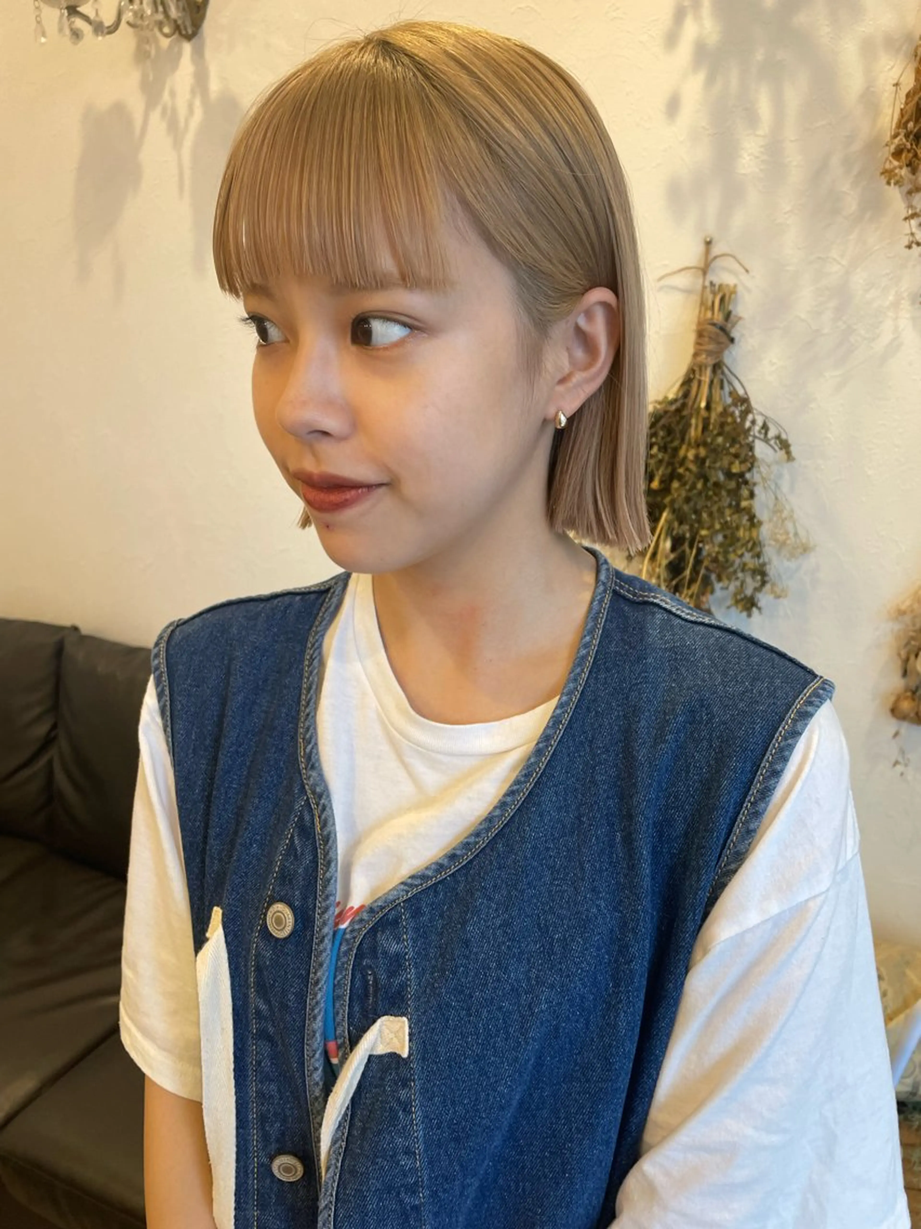 ショート カラー 切りっぱなしボブ ボブ カット トリートメント m ā l o.🌷 サカモトマイコのヘアスタイル