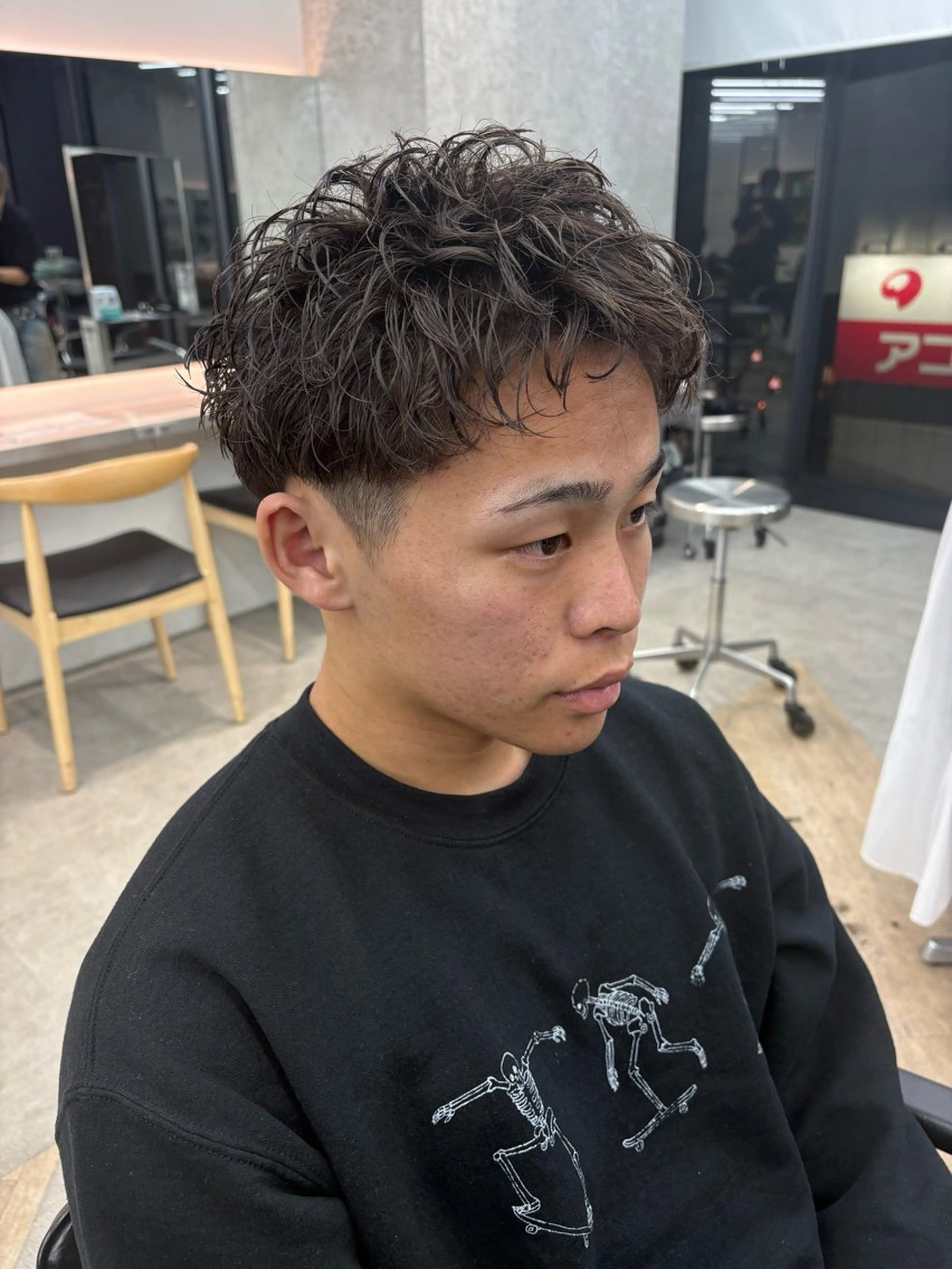 パーマ メンズ カット パーマ 🌀toa/波巻き✨ /メンズパーマ／栄のヘアスタイル