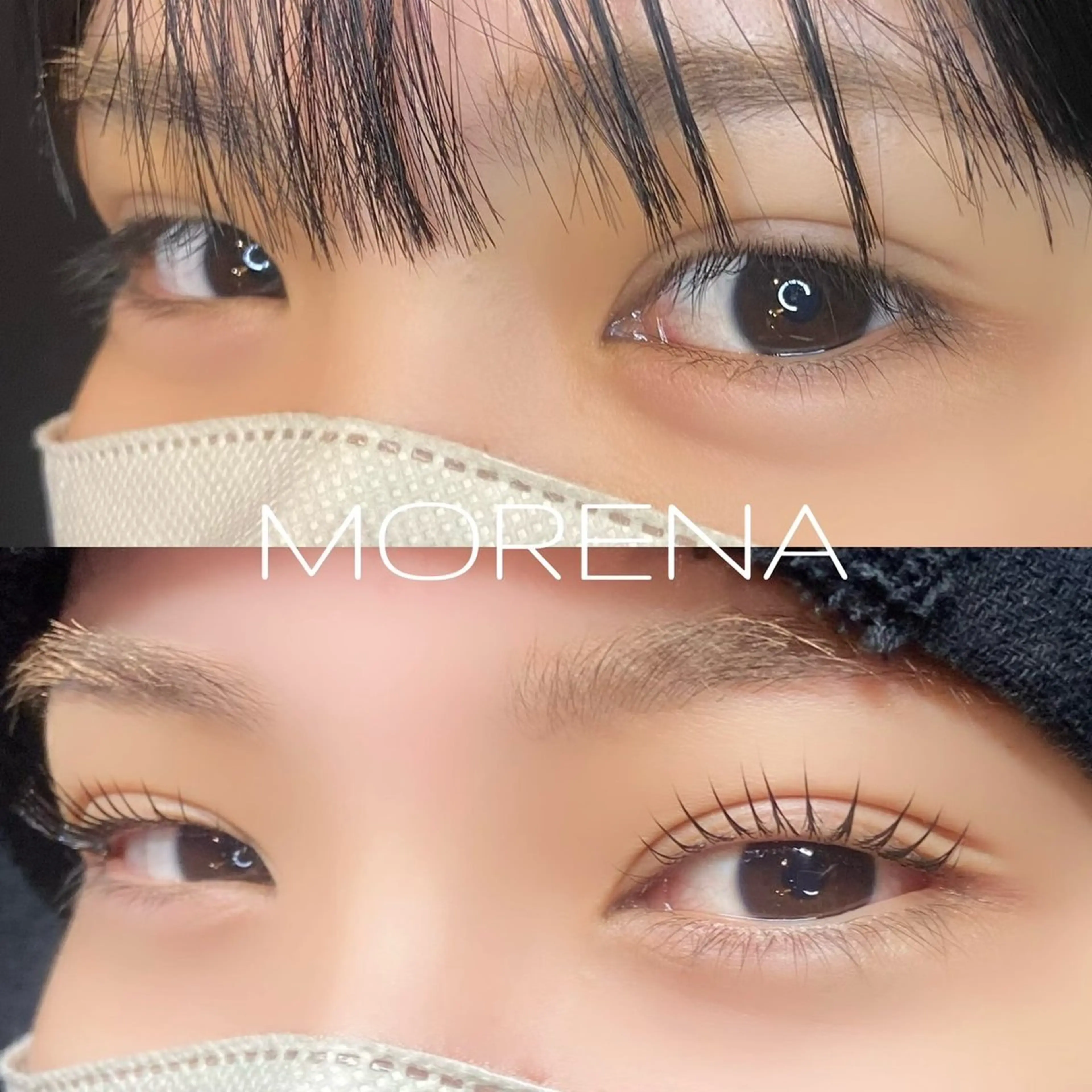 マツエク・マツパ パリジェンヌラッシュリフト 小顔eyelash MORENAのマツエク・マツパデザイン