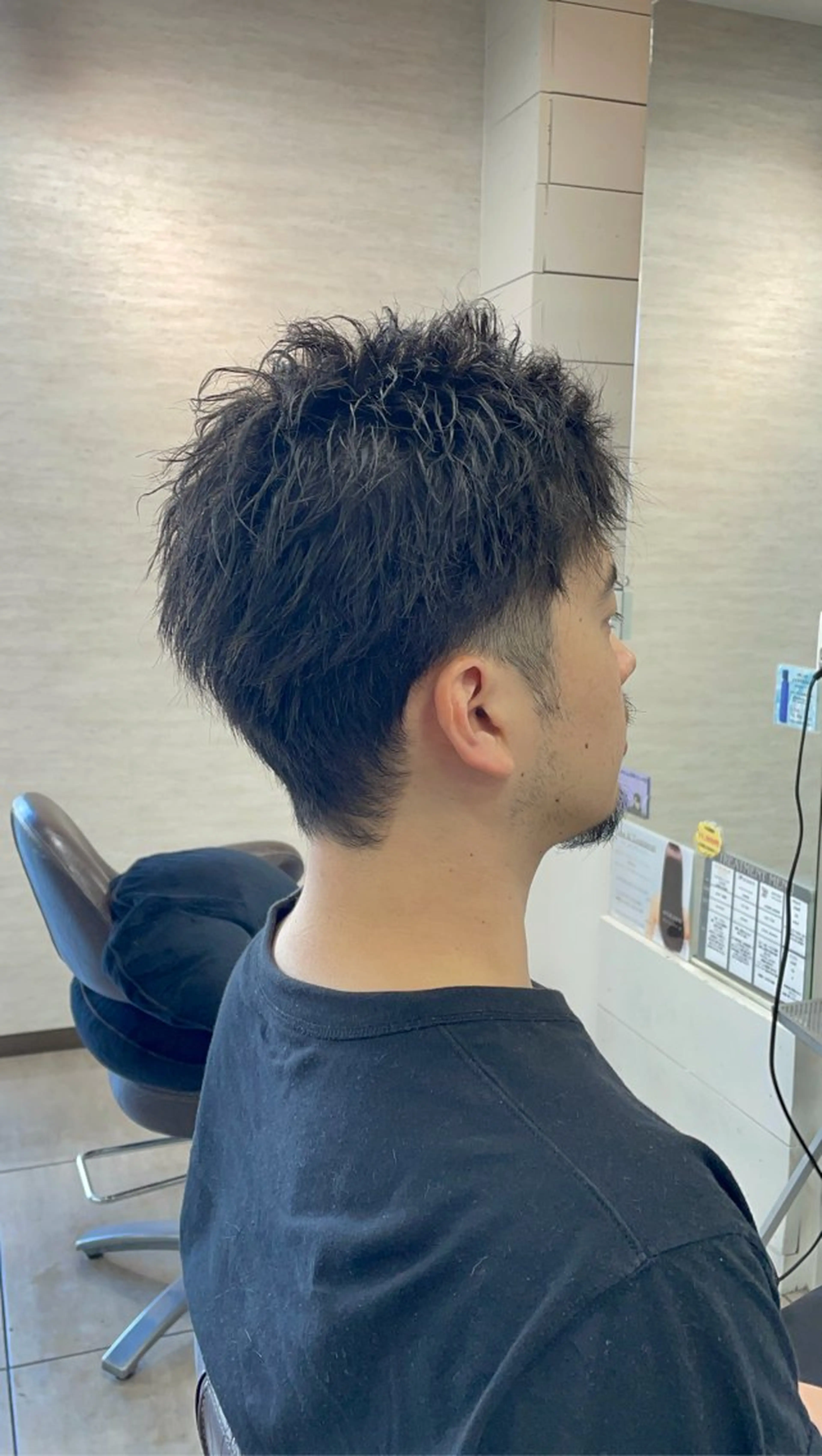 ショート パーマ メンズ パーマ 似合わせ/前髪カット /店長   村上直也のヘアスタイル