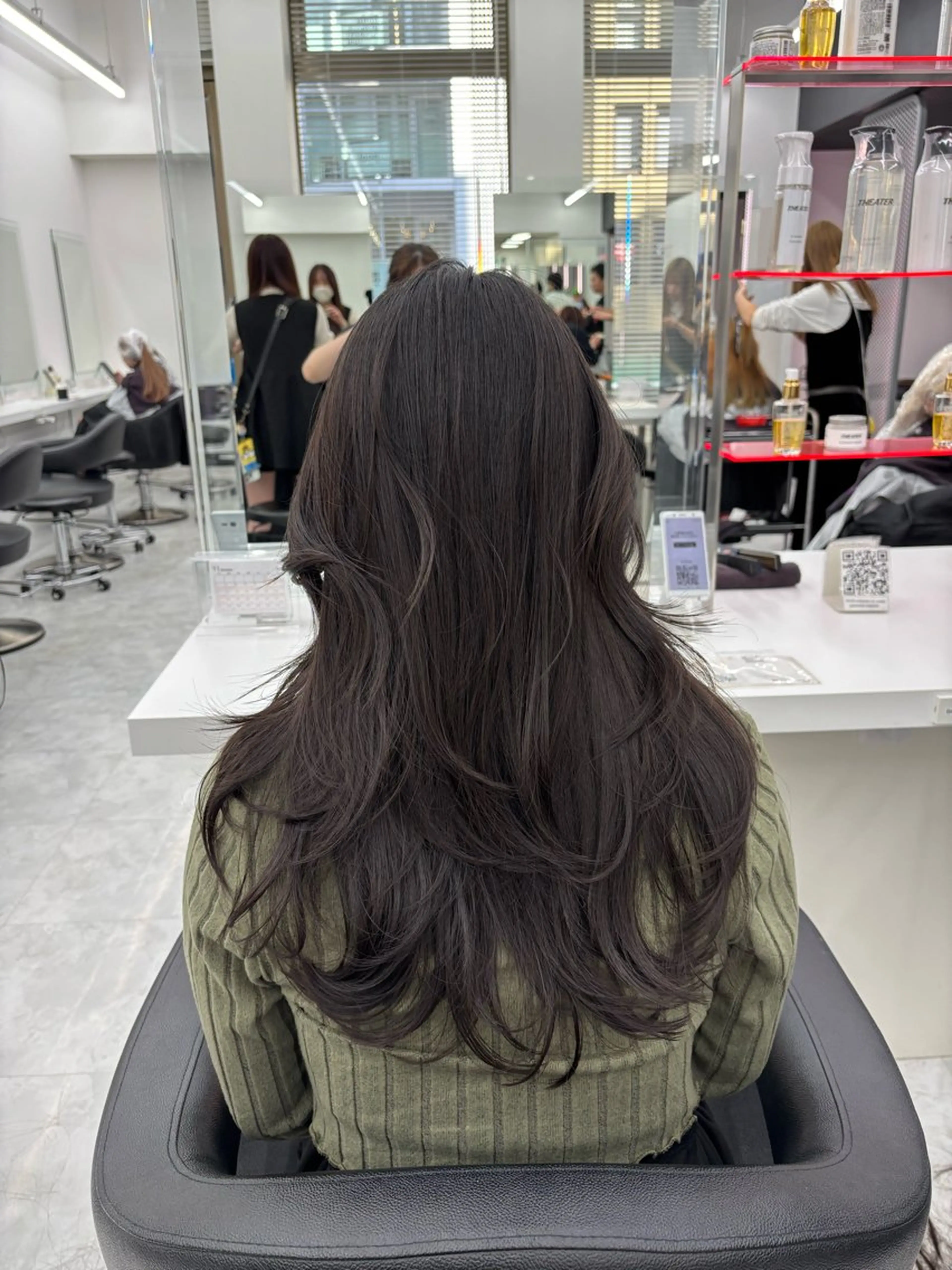 ロング カット トリートメント ヘッドスパ ヘアセット 表参道ハッシュカット レイヤー/リノンのヘアスタイル