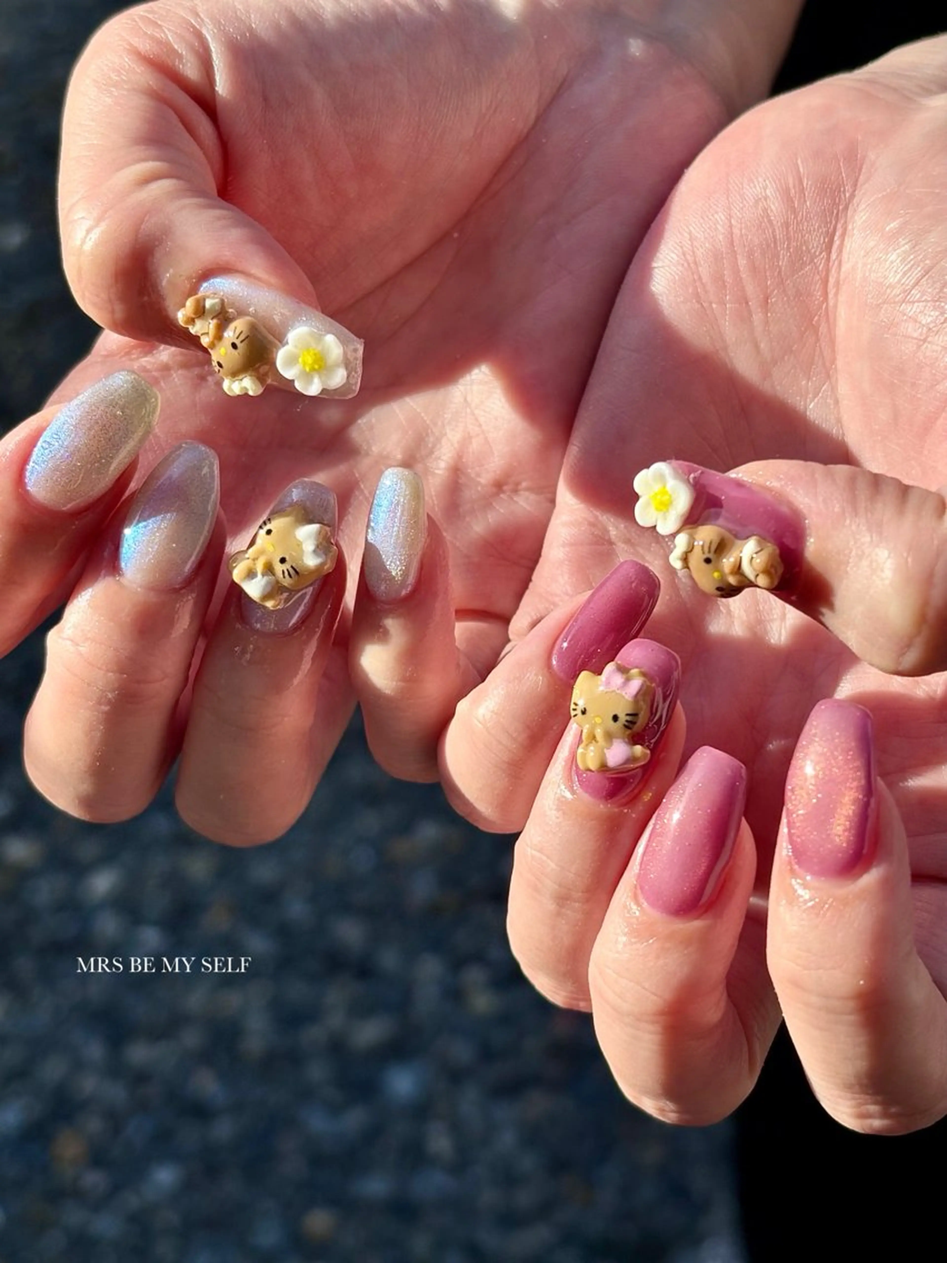 ネイル マグネットネイル マグネットワンカラー 持ち込み ワンカラーネイル ハンドネイル MRS/ miyu🎀のネイルデザイン