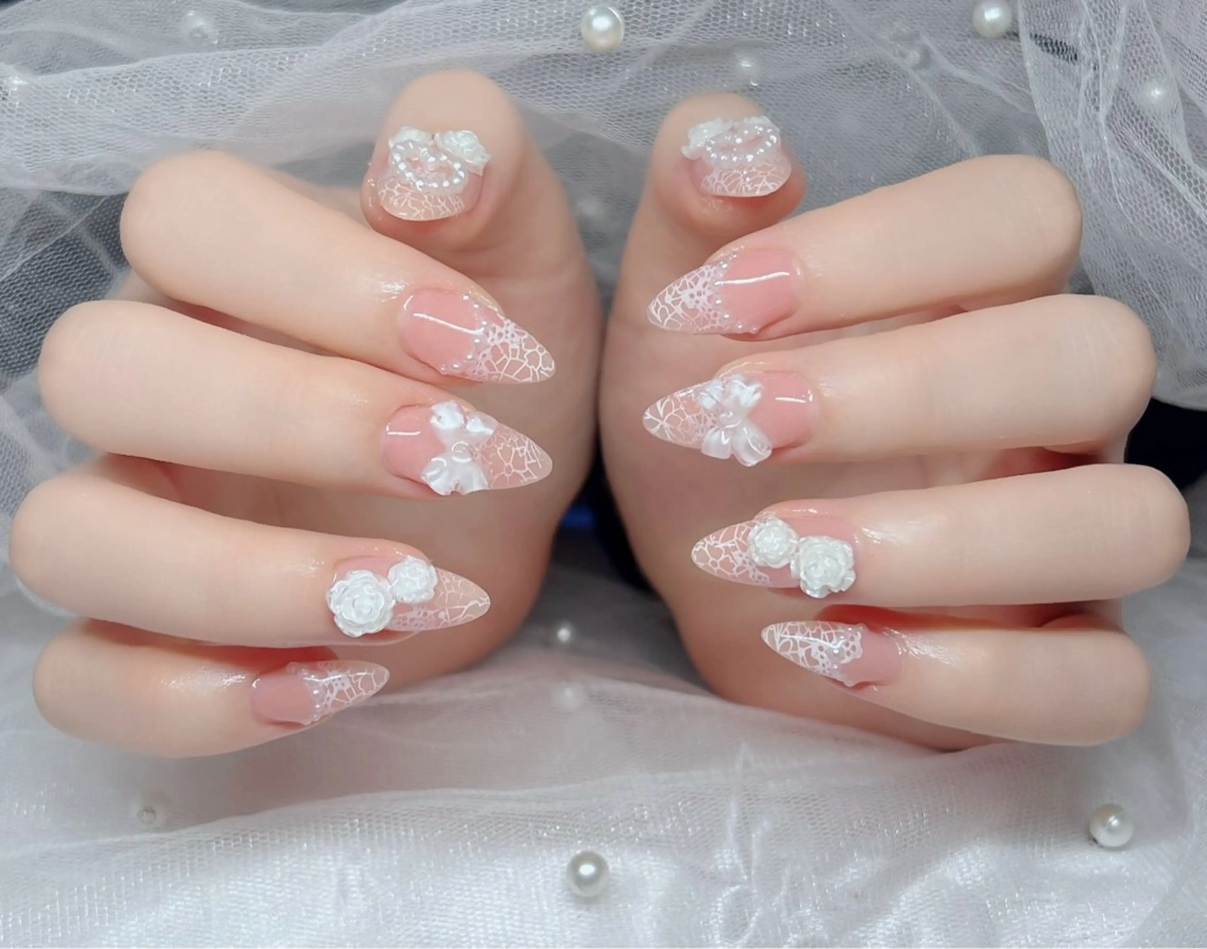 ネイル 🎀PG🩵 ネイルサロンのネイルデザイン