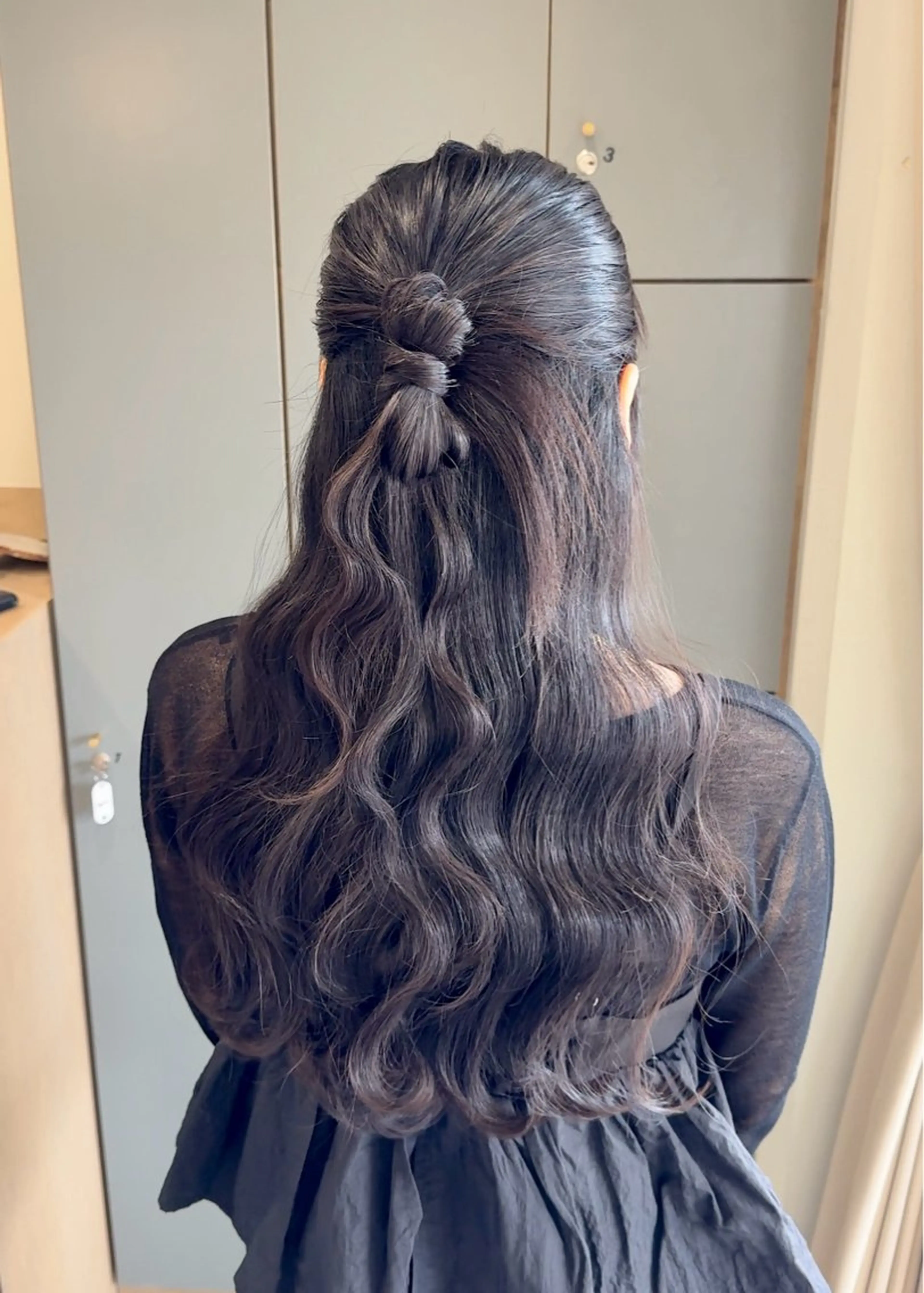 ロング ヘアアレンジ ハーフアップ ヘアセット Tim【ティム】所属・ヘアセット大募集 ˗ˋˏairiˎˊ˗のヘアスタイル