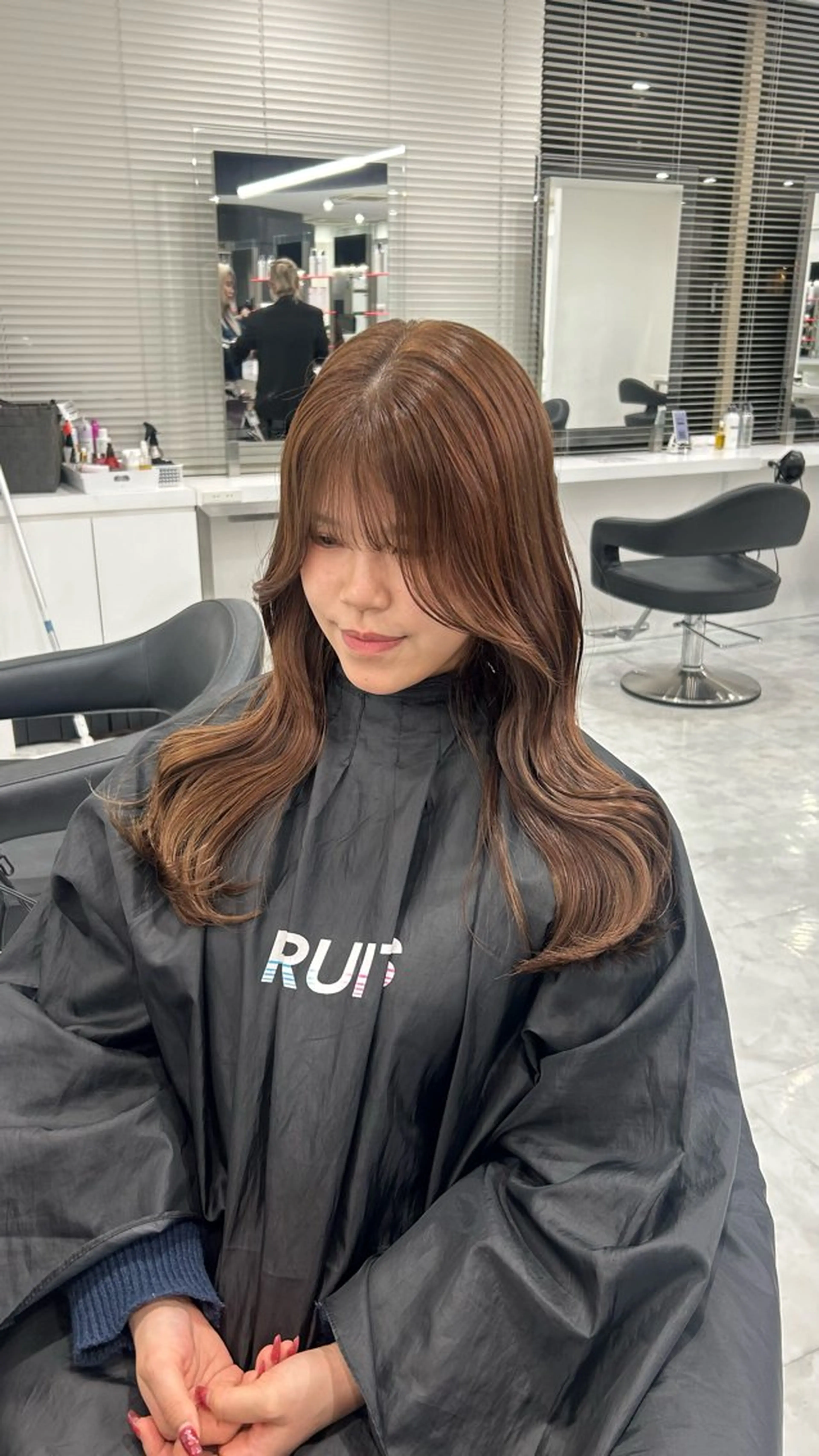 ロング カラー パーマ ヘアアレンジ メンズ キッズ カット ヘアカラー トリートメント 🩶盛れ✖️韓国ヘア 🩶Himari🎀のヘアスタイル