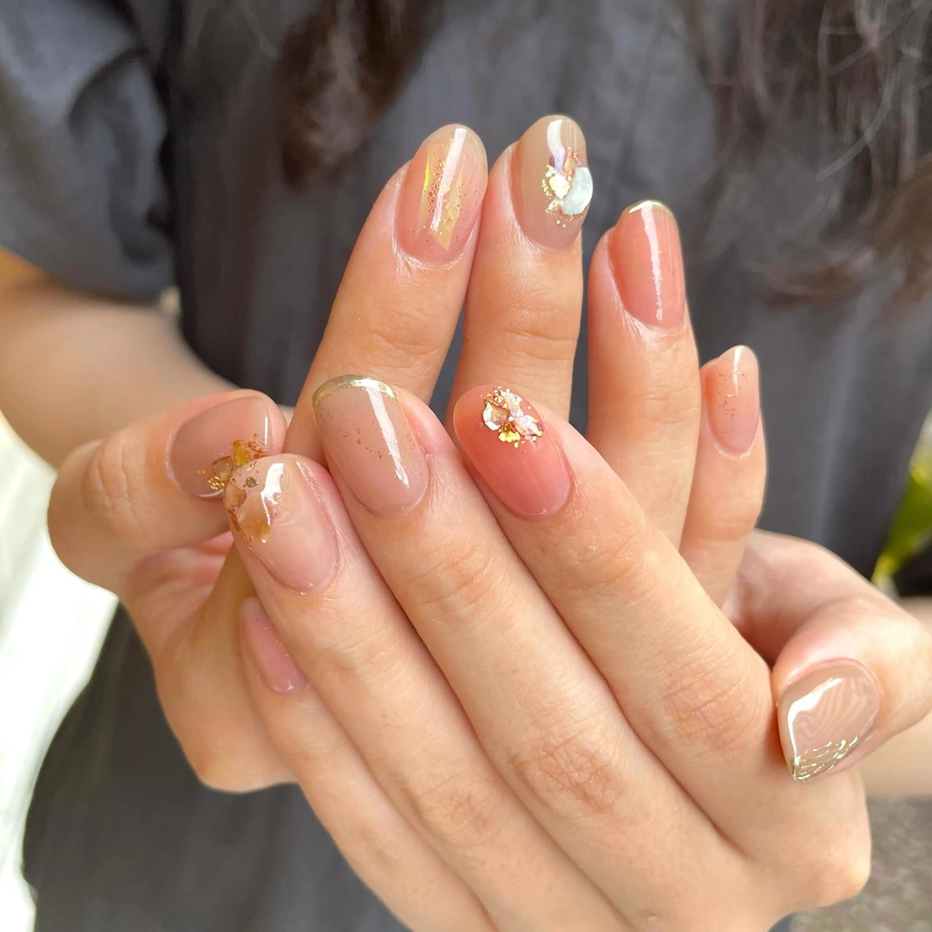 ネイル ハンドネイル 新井 ひなののネイルデザイン