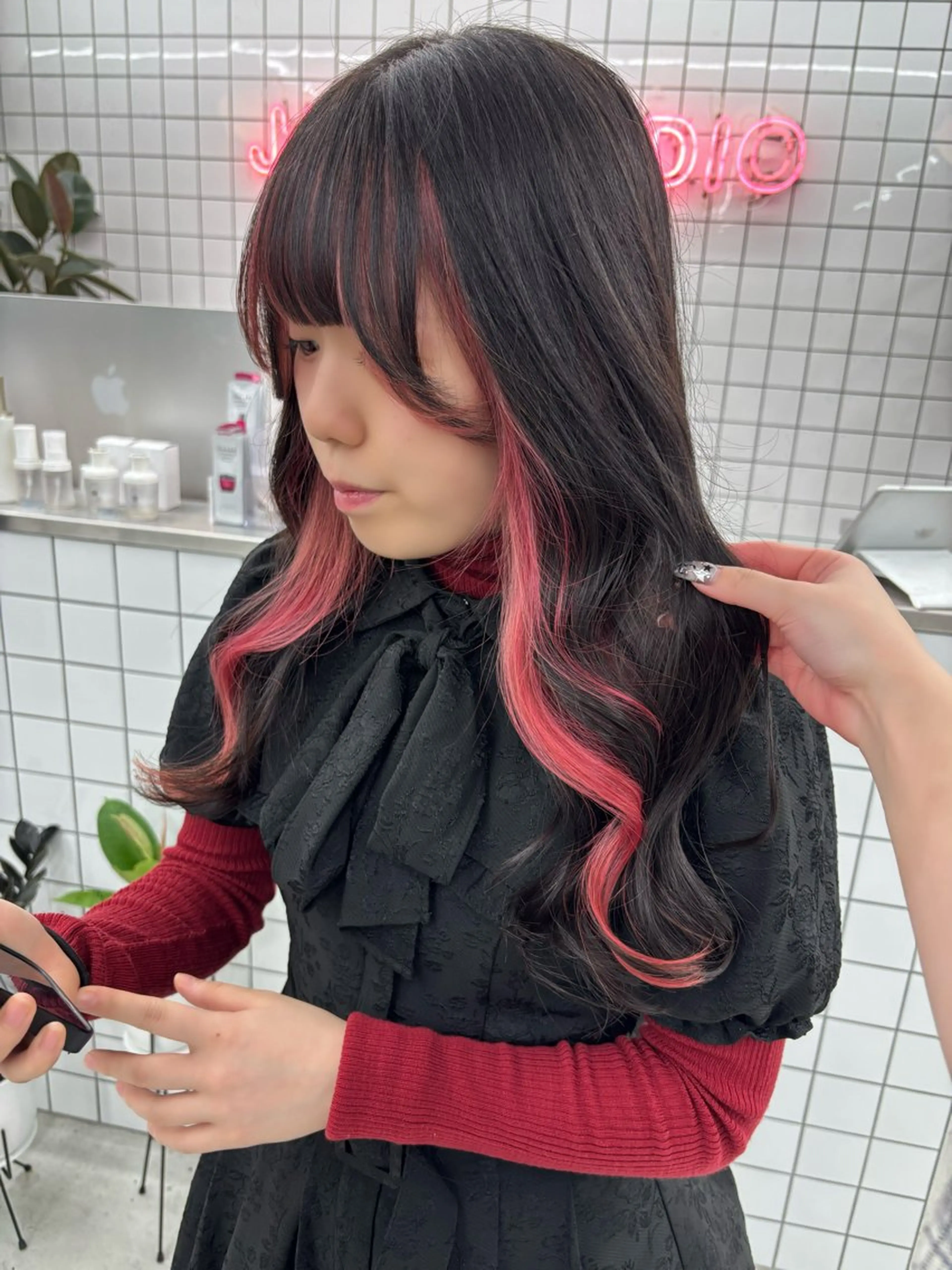 ロング カラー ピンクカラー ヘアカラー 🫧‪Ameri🫧 JILLSTUDIOのヘアスタイル