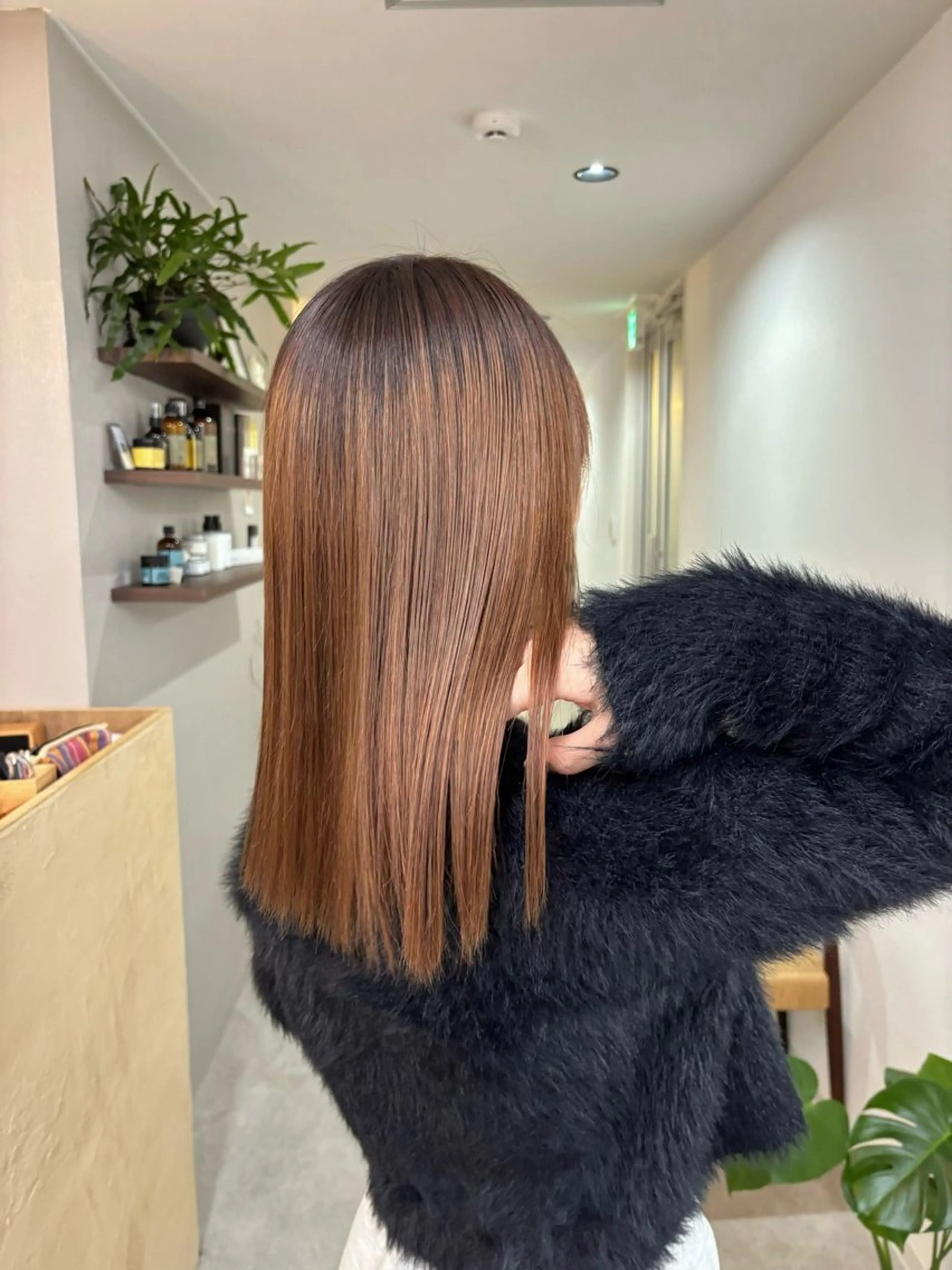 ミディアム 縮毛矯正 權軒 真尋 /モデル様募集中のヘアスタイル