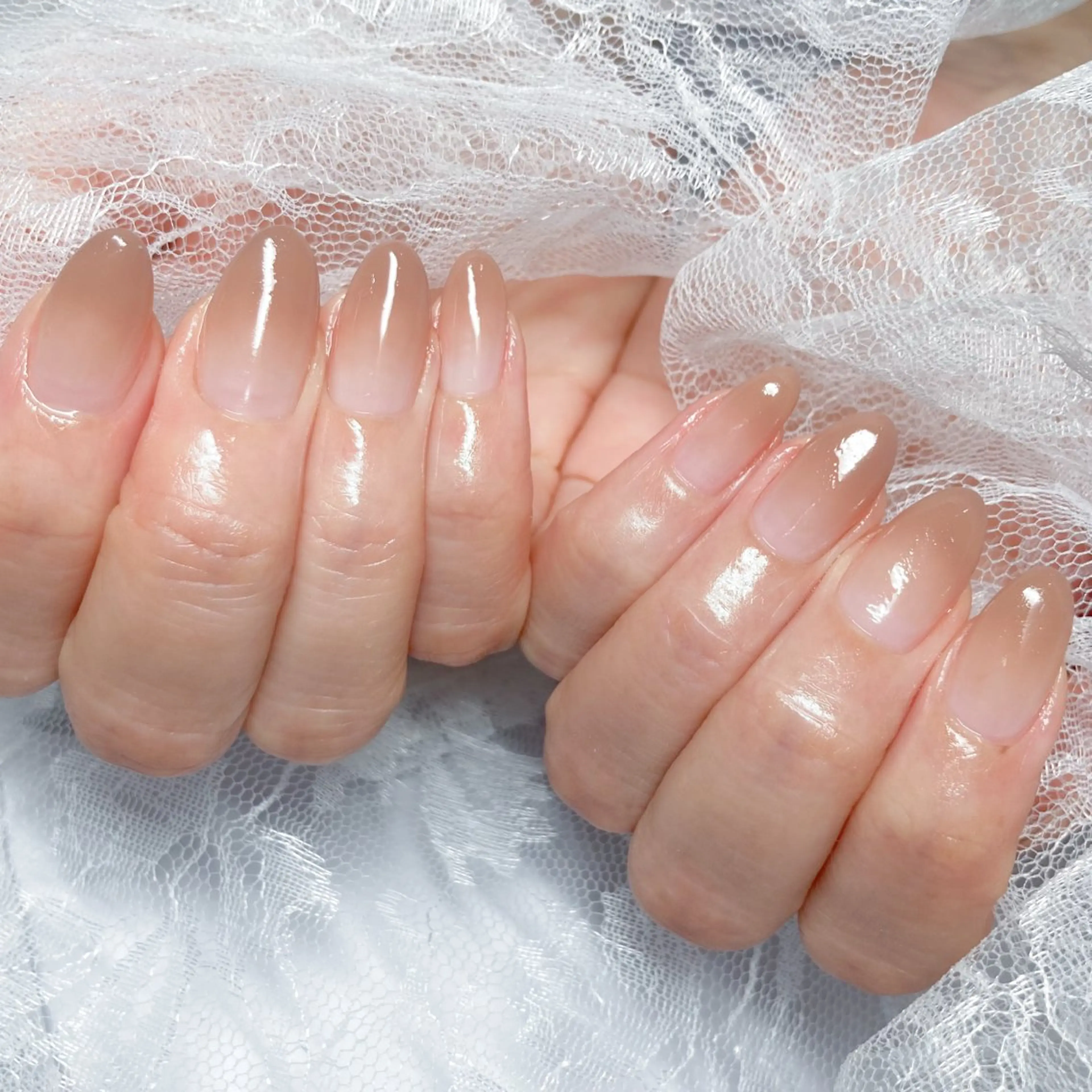 ネイル ブラウン グラデーション オフィスネイル シンプルネイル ハンドネイル Terrace＋所属・Terrace＋ Nailのネイルデザイン