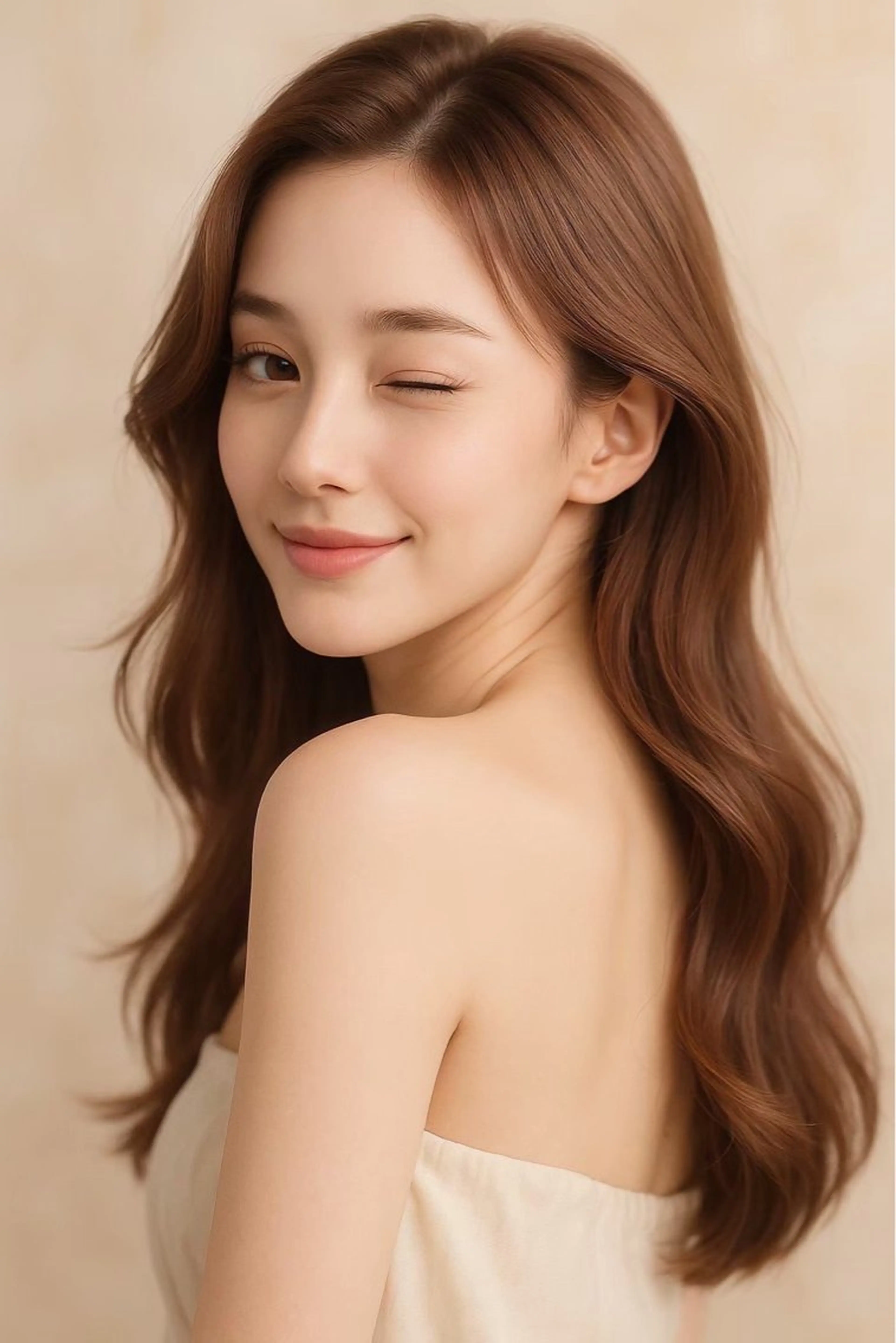 ロング カラー ヘアアレンジ 朝田 拓実のヘアスタイル