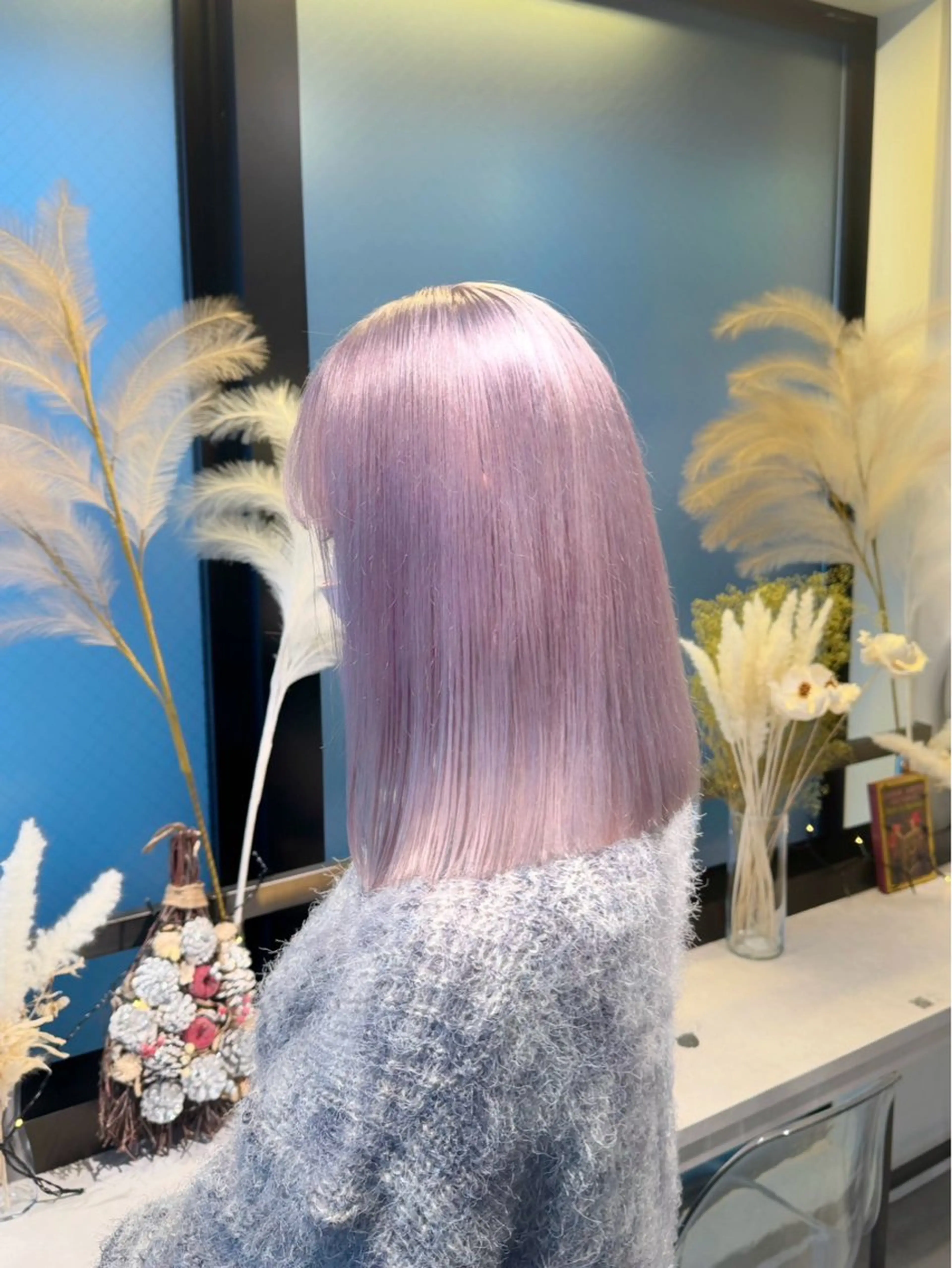 ロング カラー ヘアカラー ハイトーンカラー 🦄レイヤーカットのヘアスタイル