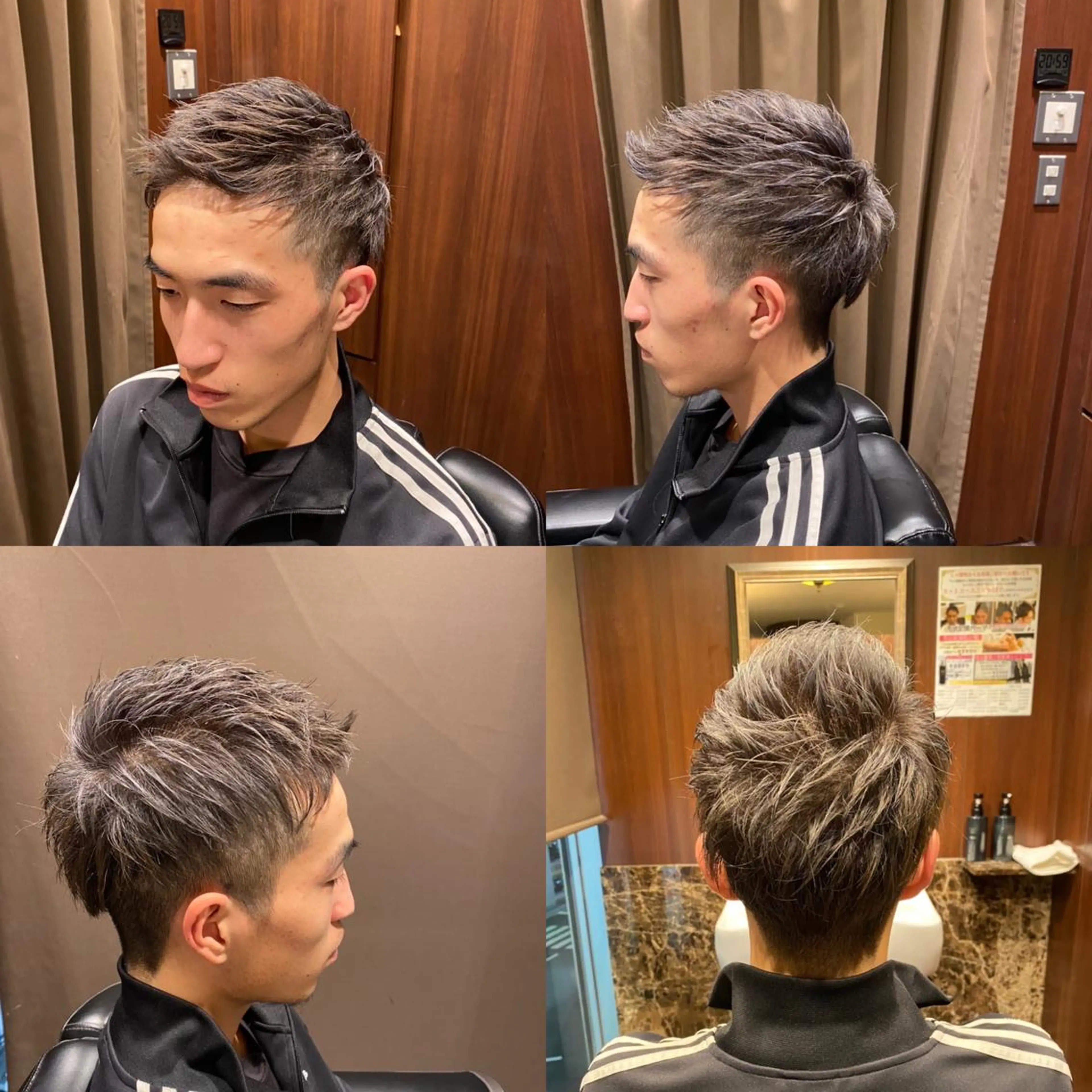 ミディアム カラー メンズ 高橋 亜美奈のヘアスタイル