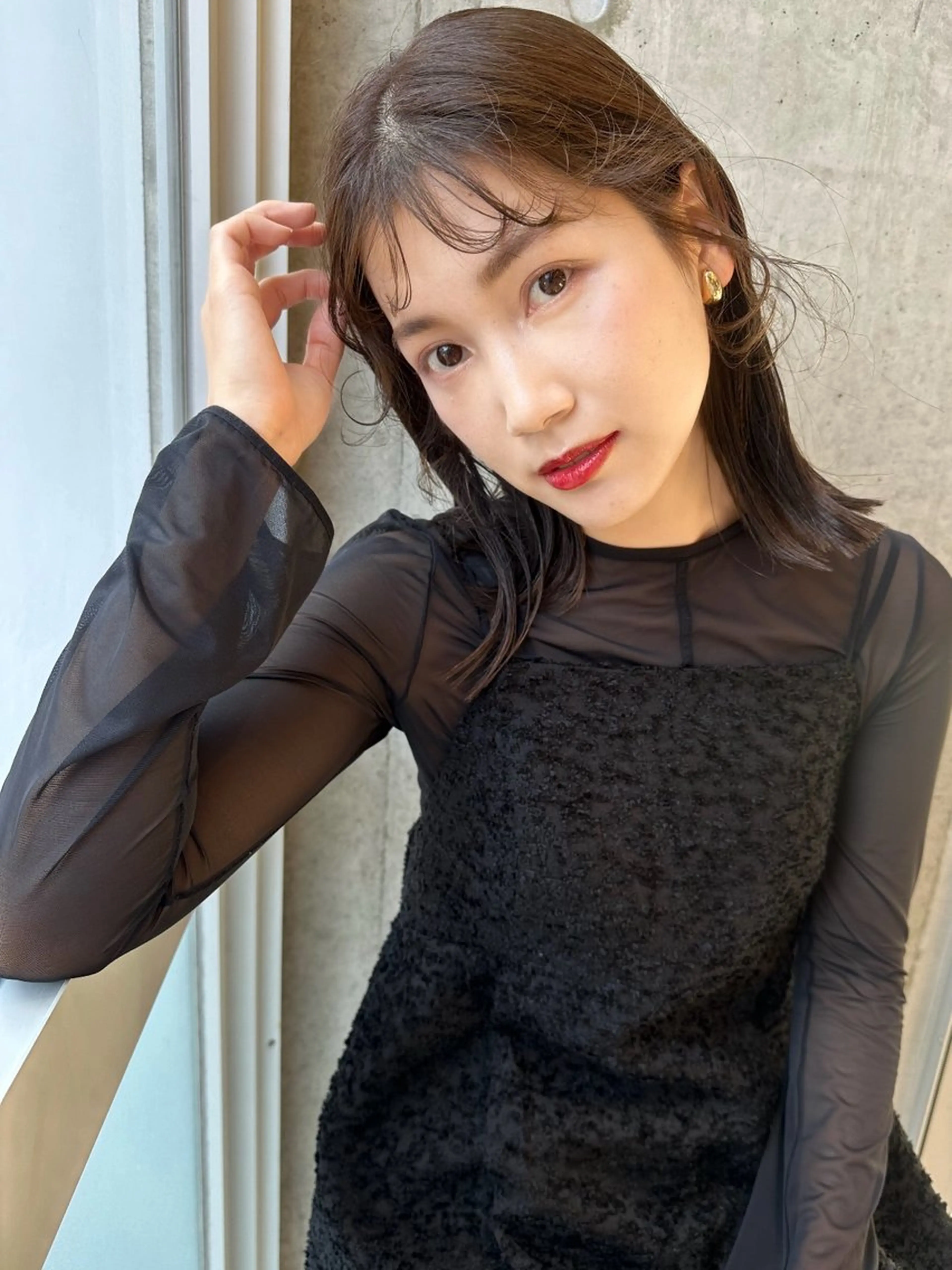 《💗ミニモ期間限定クーポン💗》cut+ うるツヤ透明感color+ヘアマスク+超音波アイロン　¥7700の写真