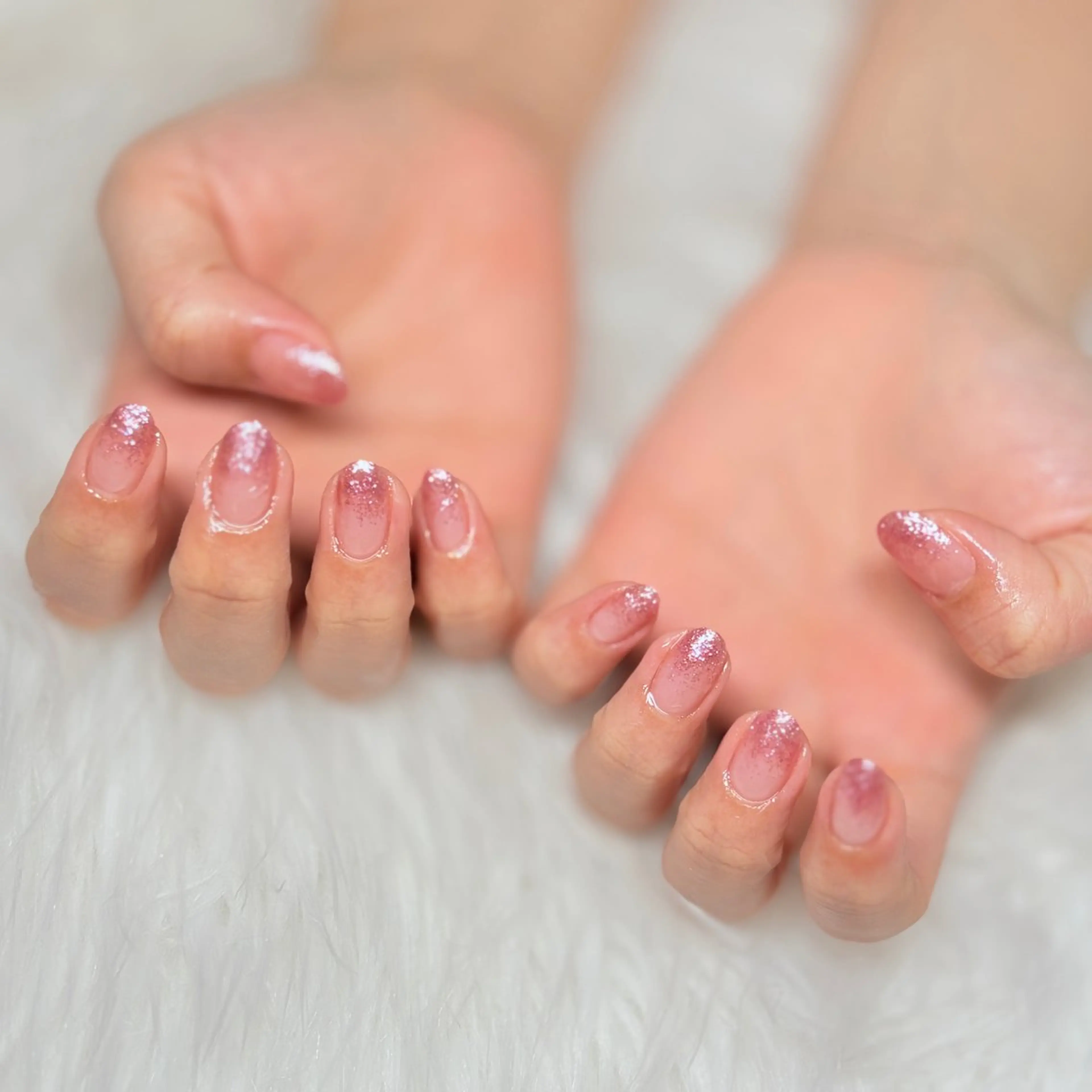 ネイル グラデーション ラメ(グリッター) ラメグラデーション ハンドネイル Nail &Beauty Salon ☆Kirari☆所属・ビューティサロン ☆Kirari☆のネイルデザイン