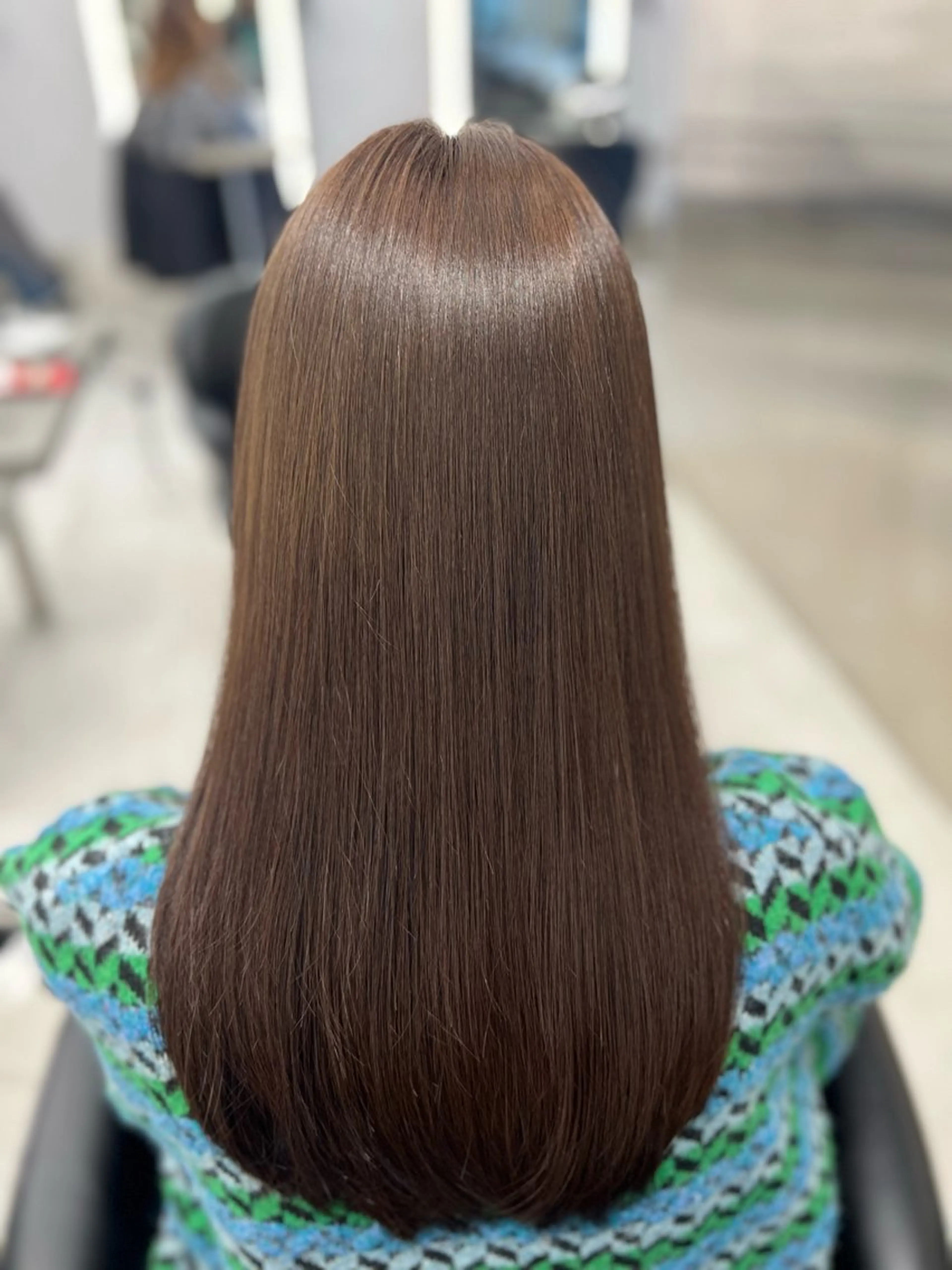 ロング カット ヘアカラー トリートメント ❣️韓国/髪質改善 🫧yamato👑のヘアスタイル