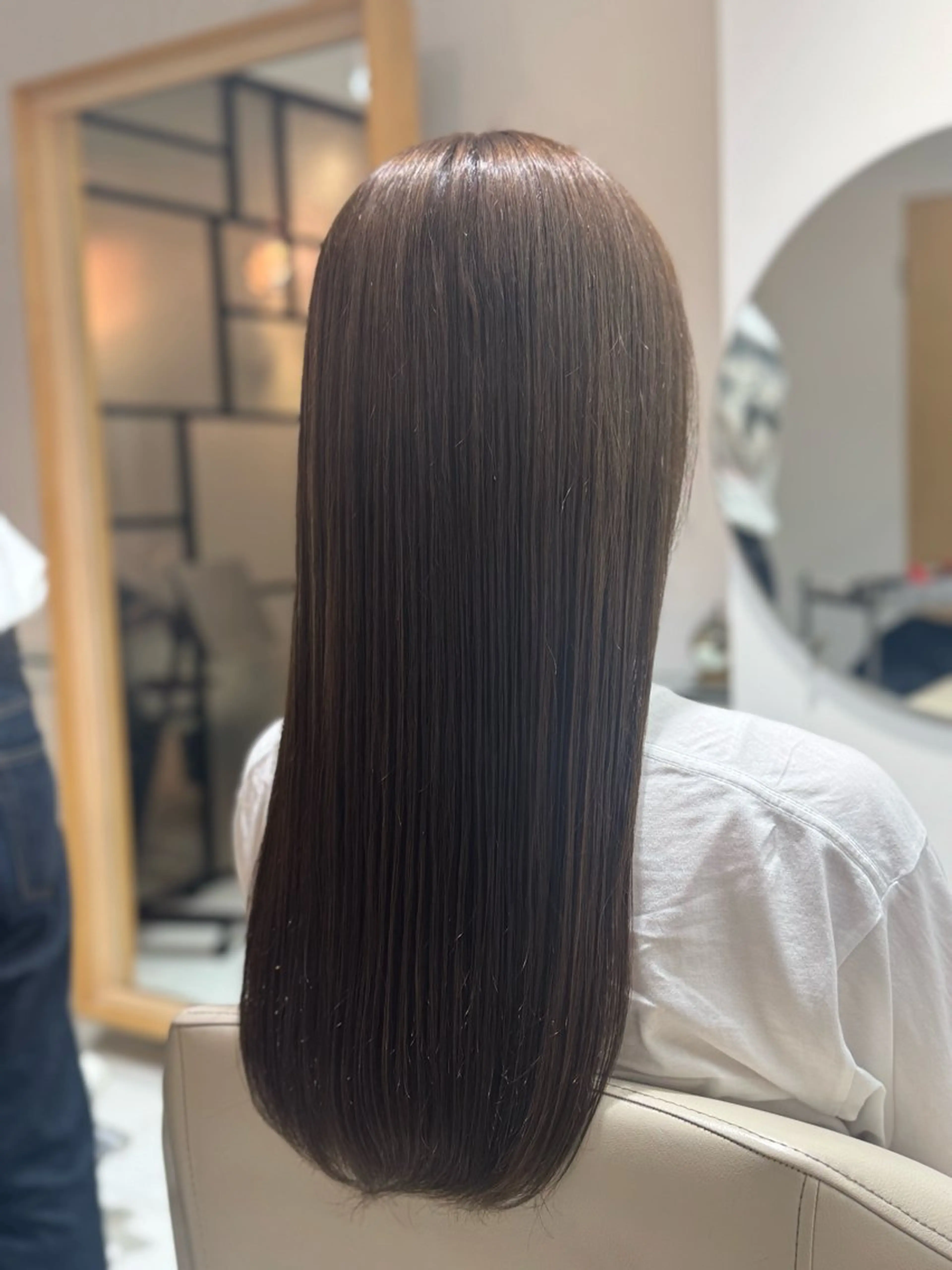 人気✨前髪カット＋ダメージレス高濃度ヘアカラー（ジアミン除去込み）の写真