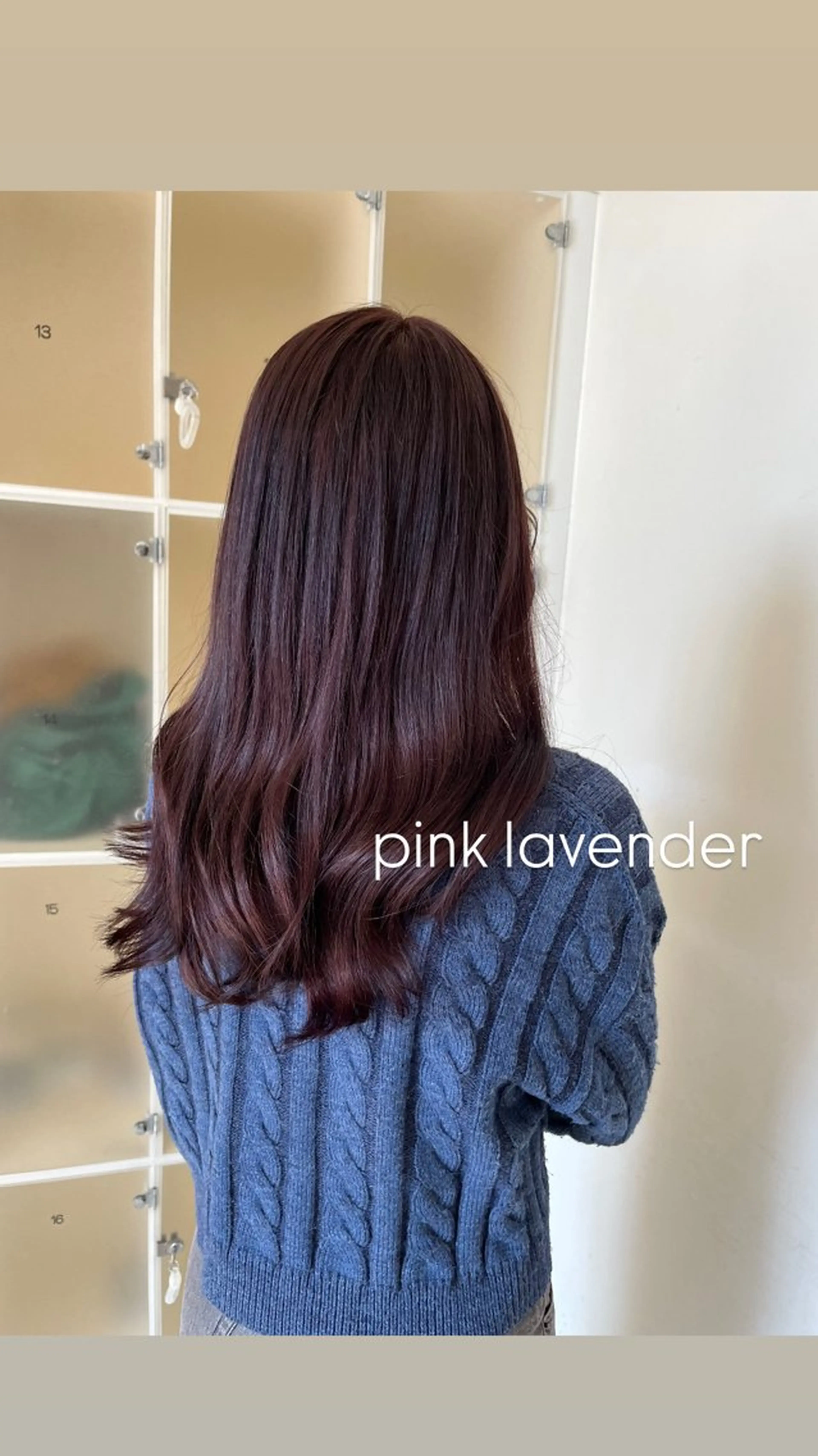 ロング ヘアカラー 似合わせカット暖色 カラーhiyonaのマツエク・マツパデザイン