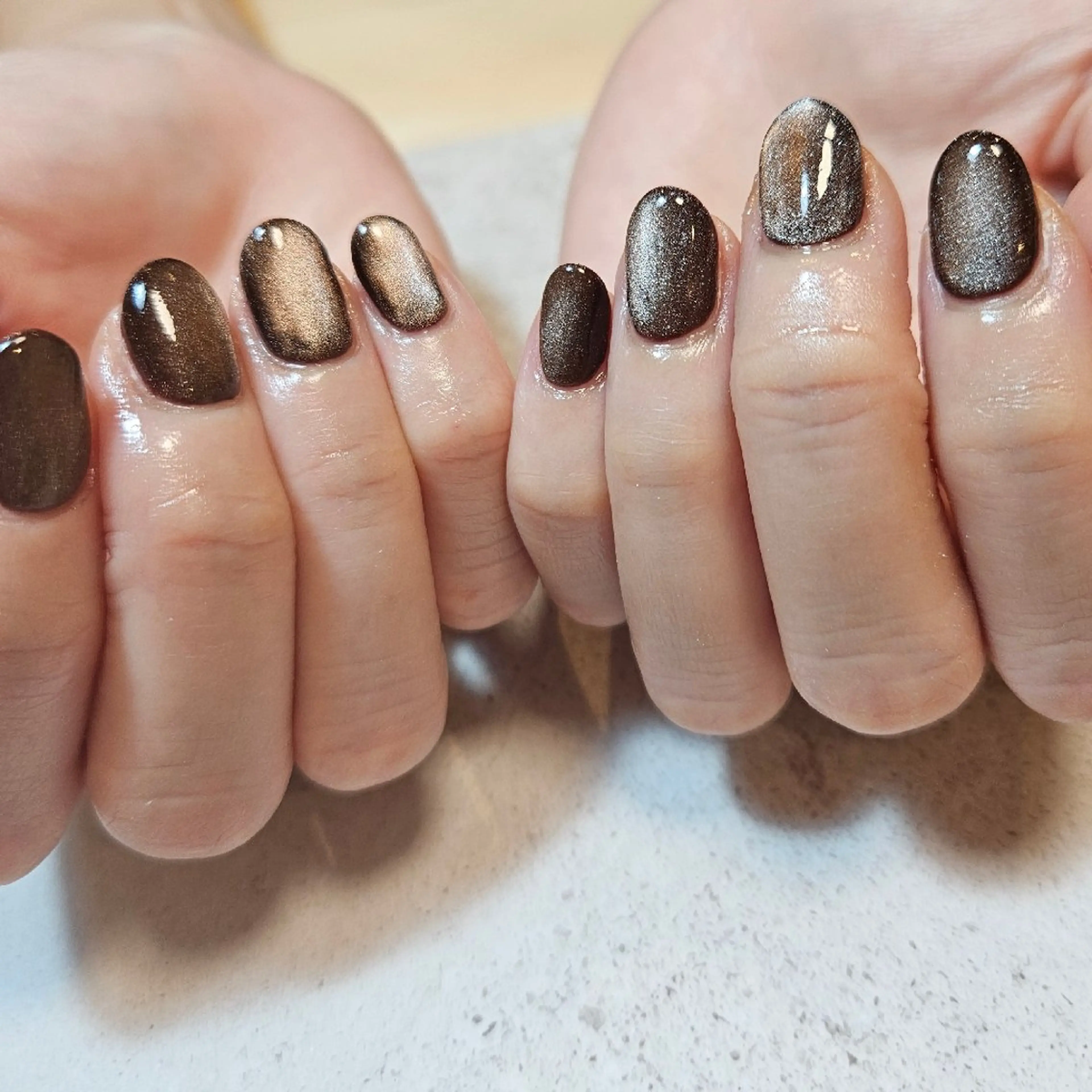 ネイル ジェルネイル マグネットネイル ニュアンスネイル パラジェル シンプルネイル ハンドネイル Nailsalon manoのネイルデザイン