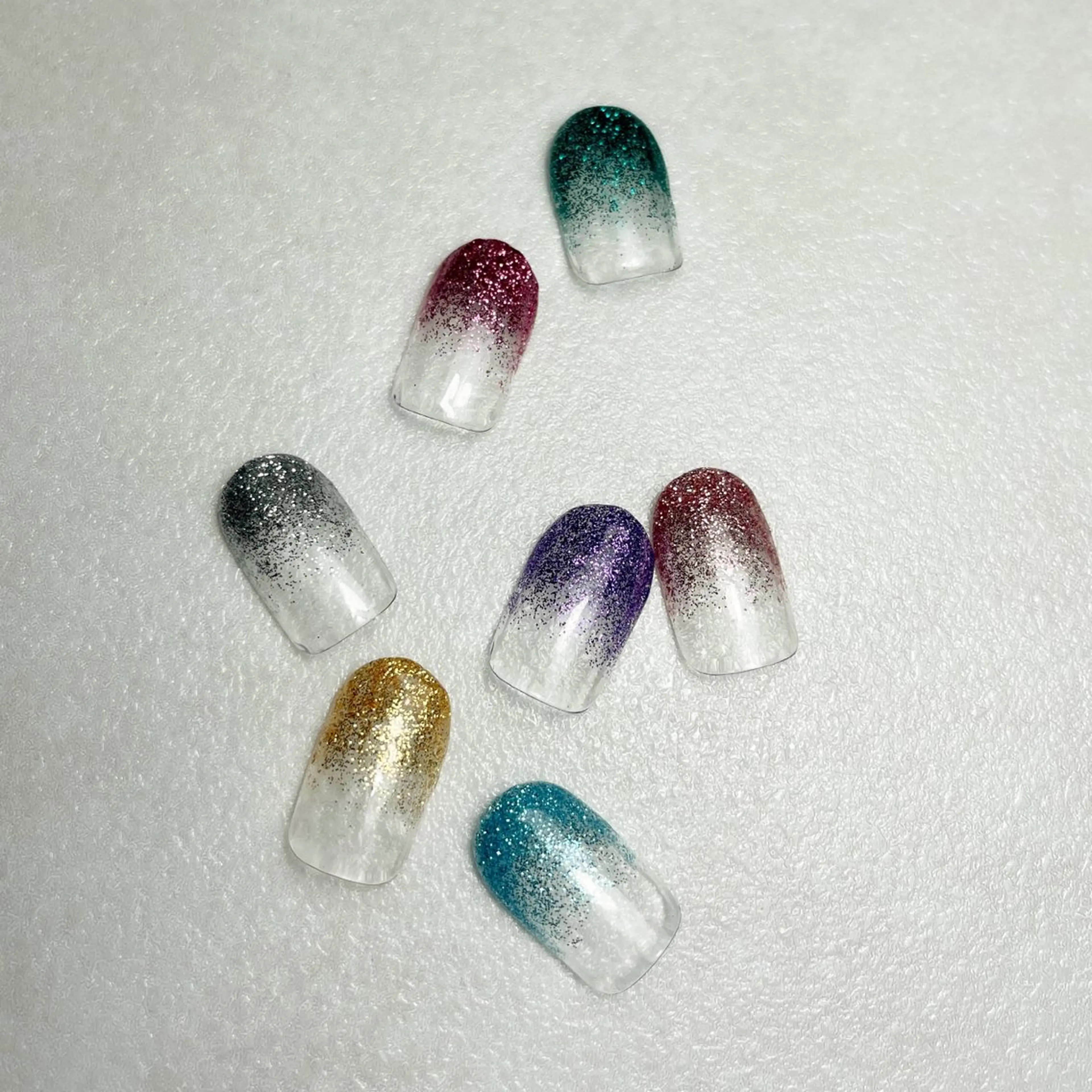 ネイル グラデーション ラメ(グリッター) ラメグラデーション ハンドネイル Aki 💖ゆちたの部屋のネイルデザイン