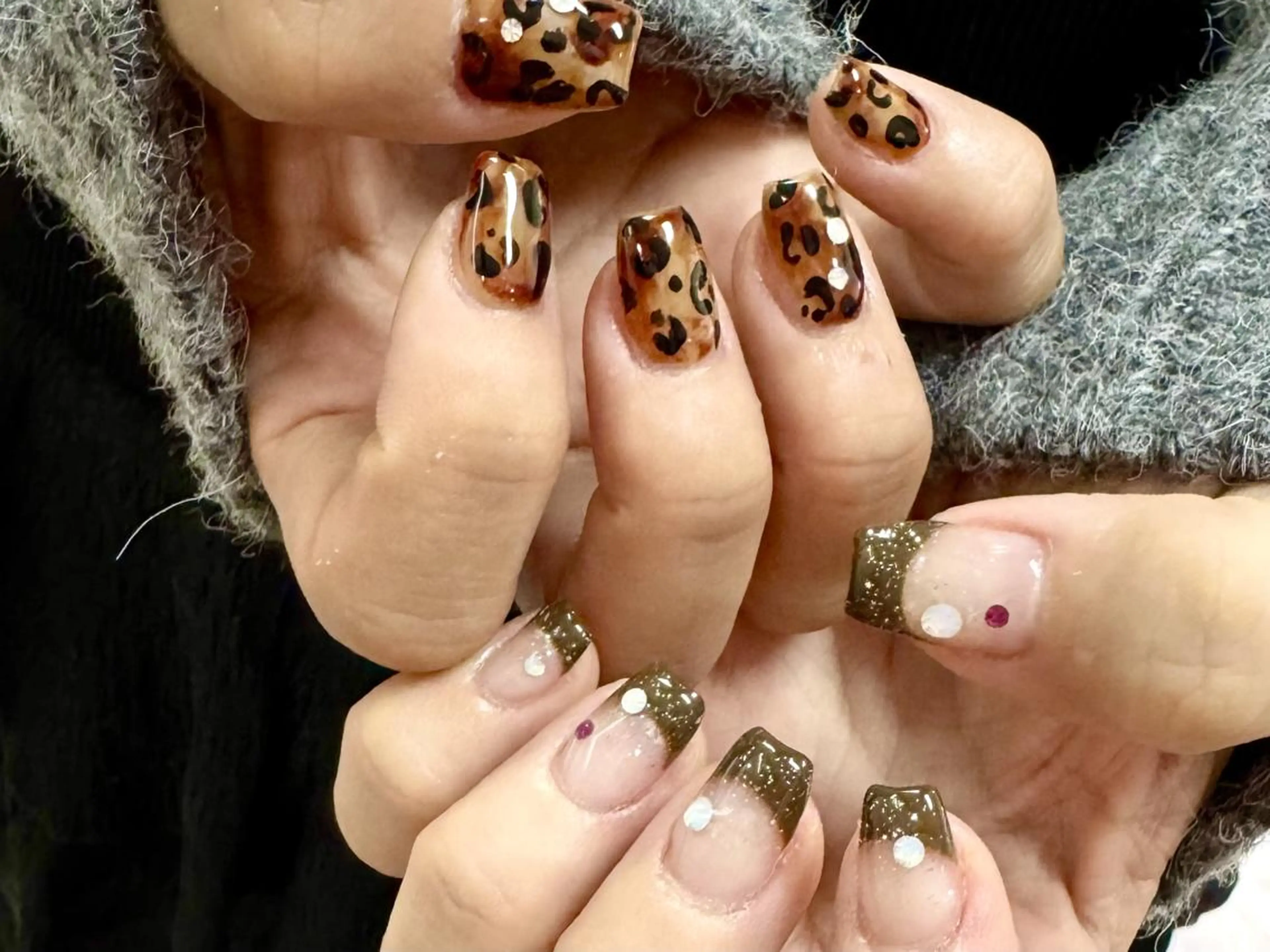 ネイル ジェルネイル 韓国ネイル ニュアンスネイル ワンホンネイル nailstudio eviz新宿店のネイルデザイン