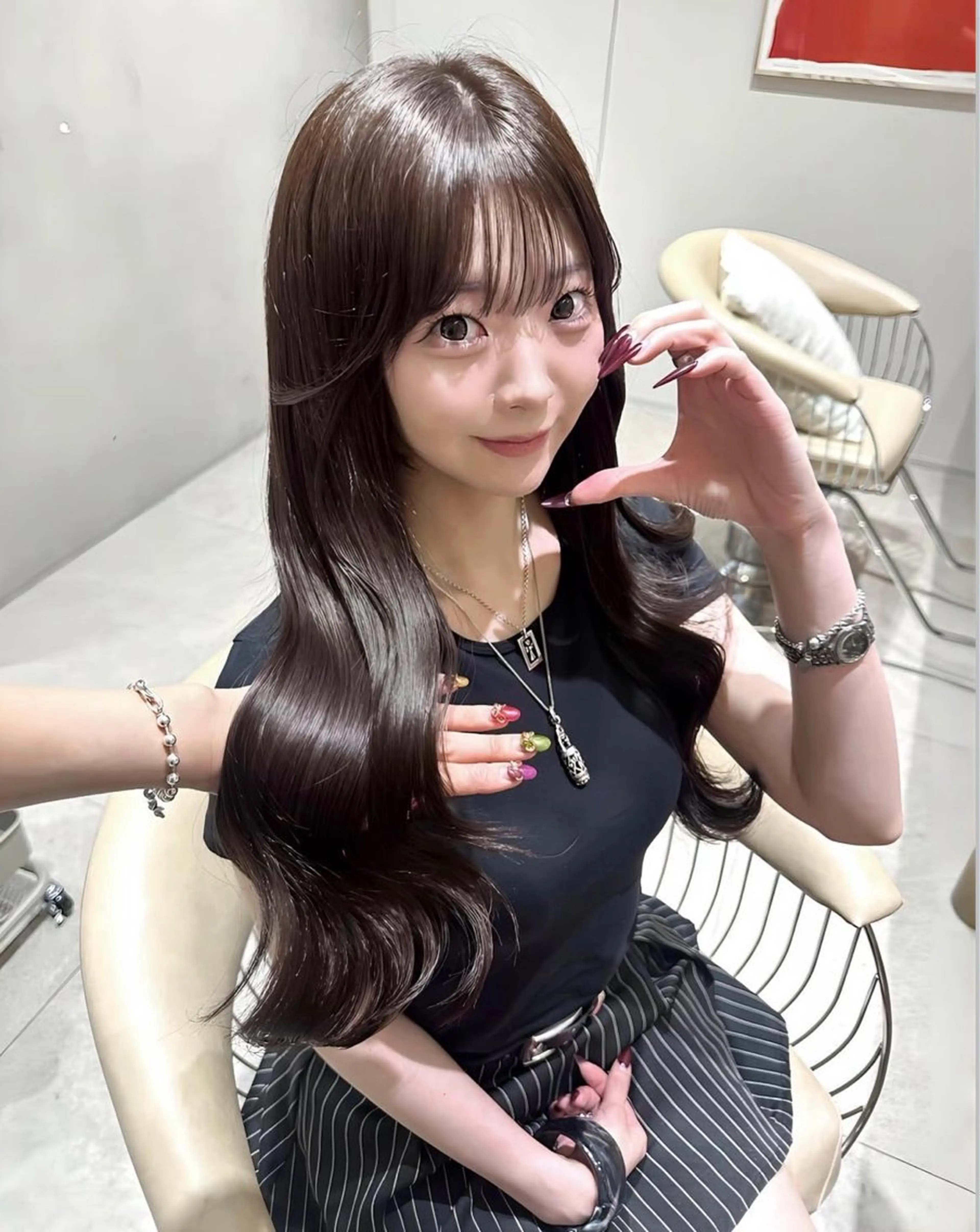 ロング カラー ♡Yoshino♡ 色っぽトレンドヘアのヘアスタイル