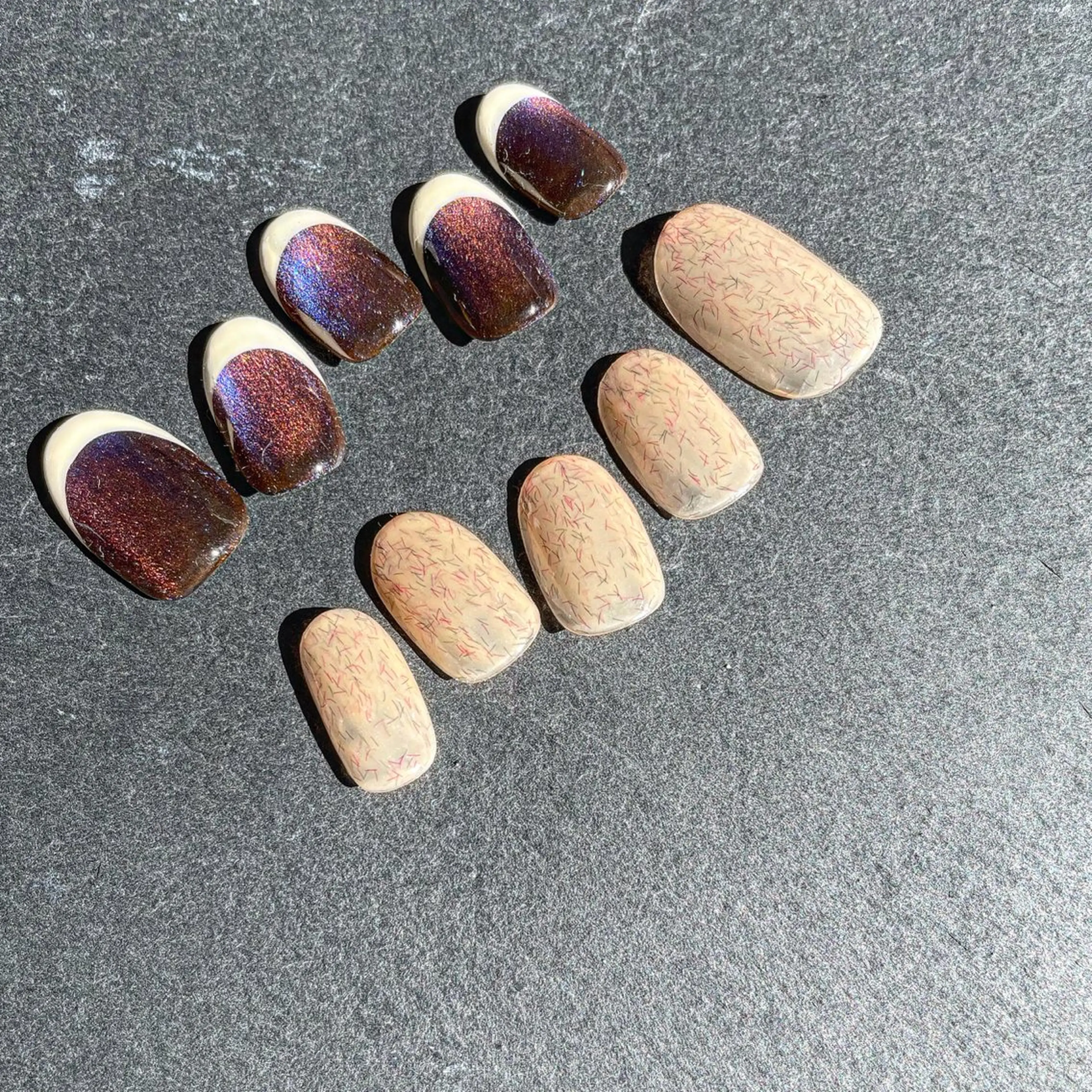 ネイル フレンチネイル マグネットネイル ワンカラーネイル 🌕akuri🌖 nuance/専門のネイルデザイン