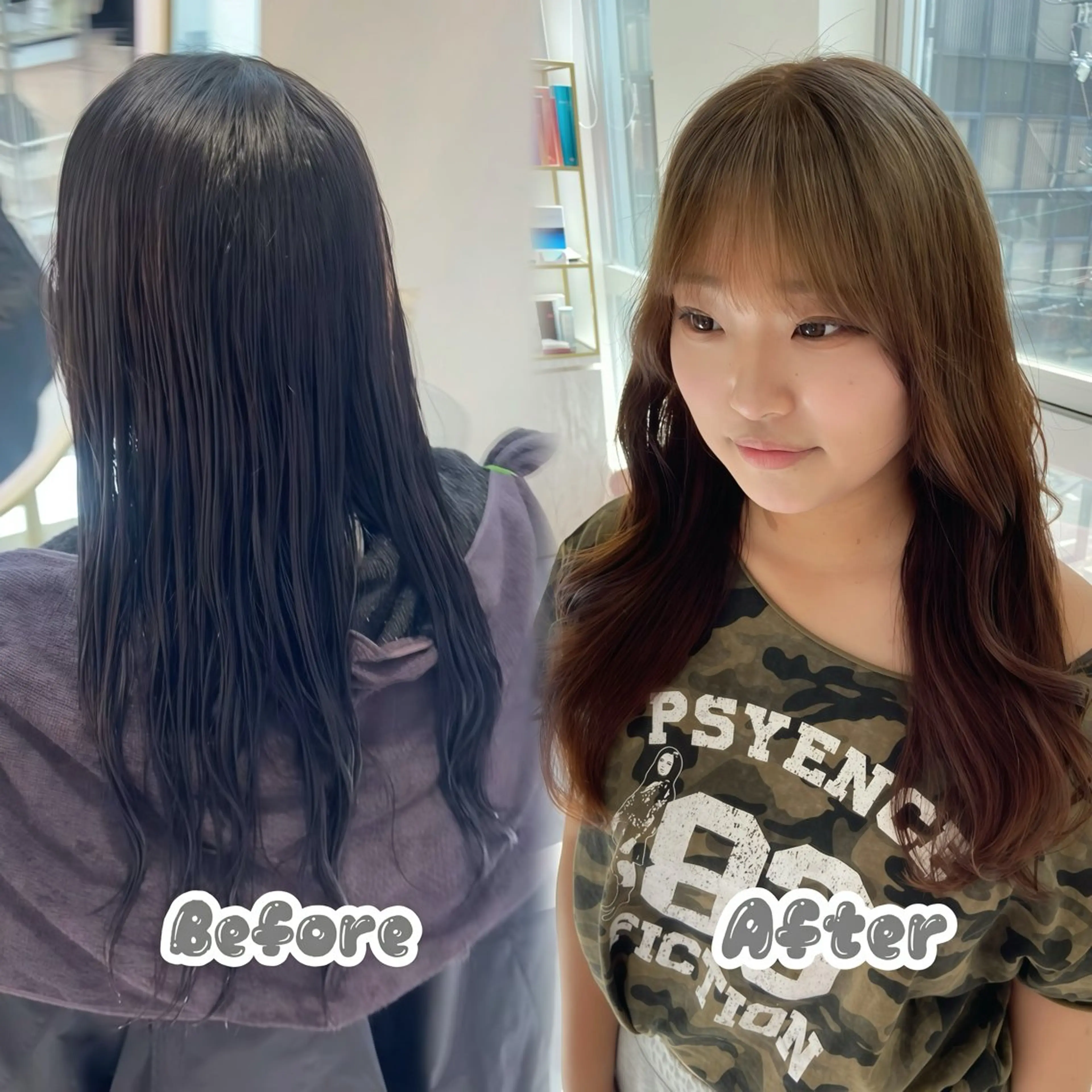 ロング カラー ブラウンカラー シルバー 名駅/ハイトーン /Y2k/YUNAのヘアスタイル