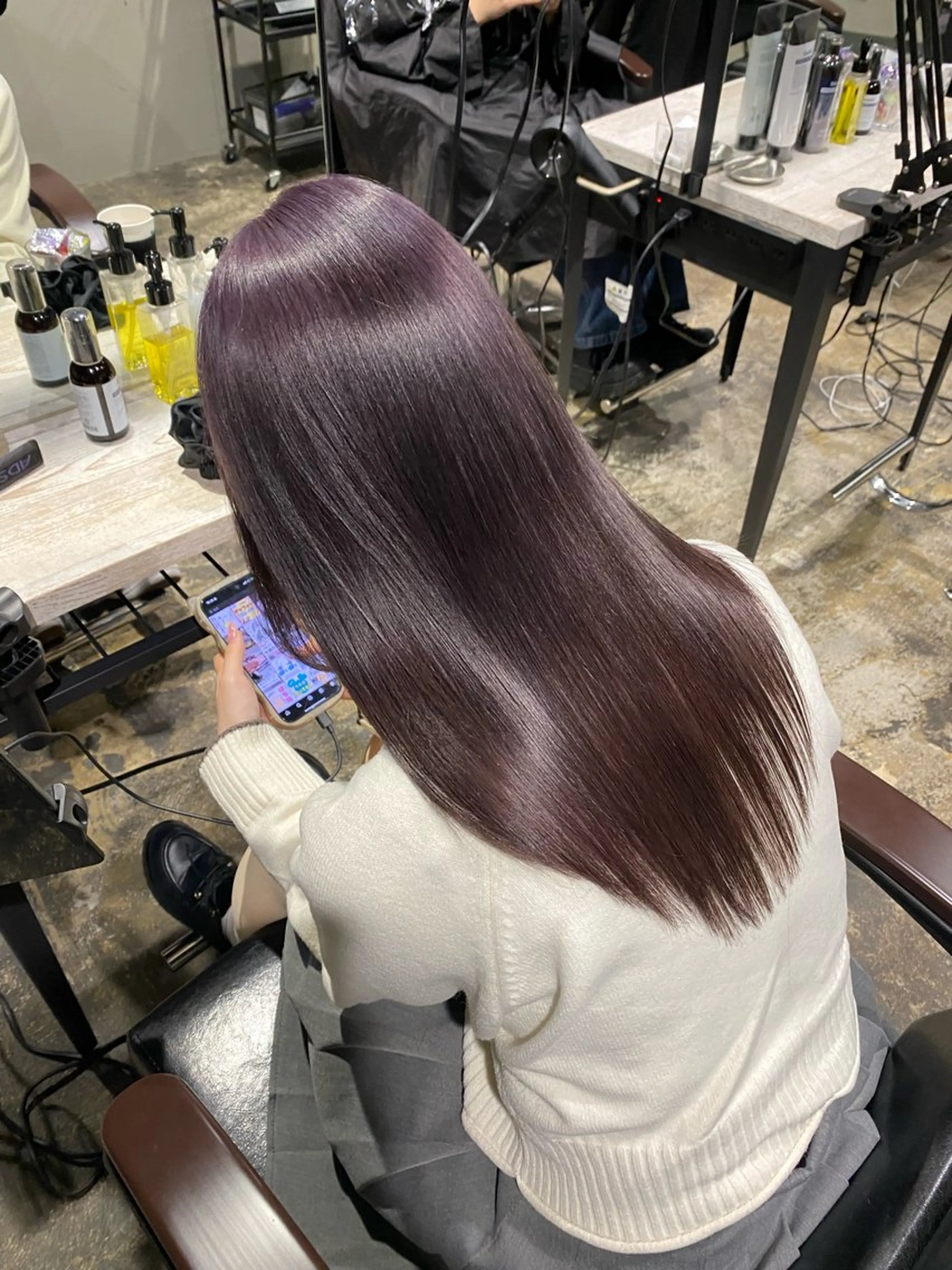 カラー ハッシュカット レイヤー/ juriのヘアスタイル