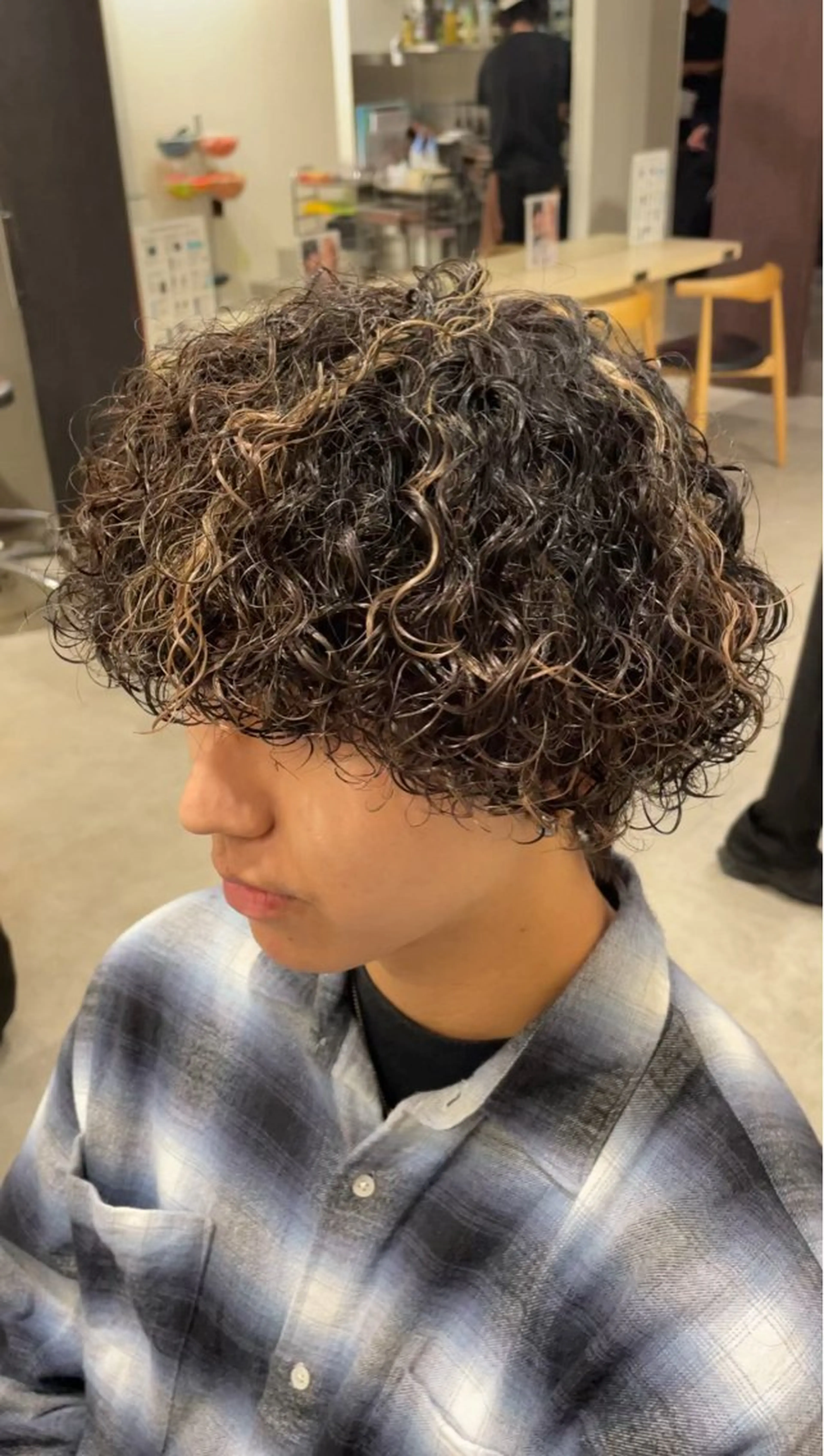 カラー パーマ メンズ カット ヘアカラー パーマ fifth 武正 琉生のヘアスタイル