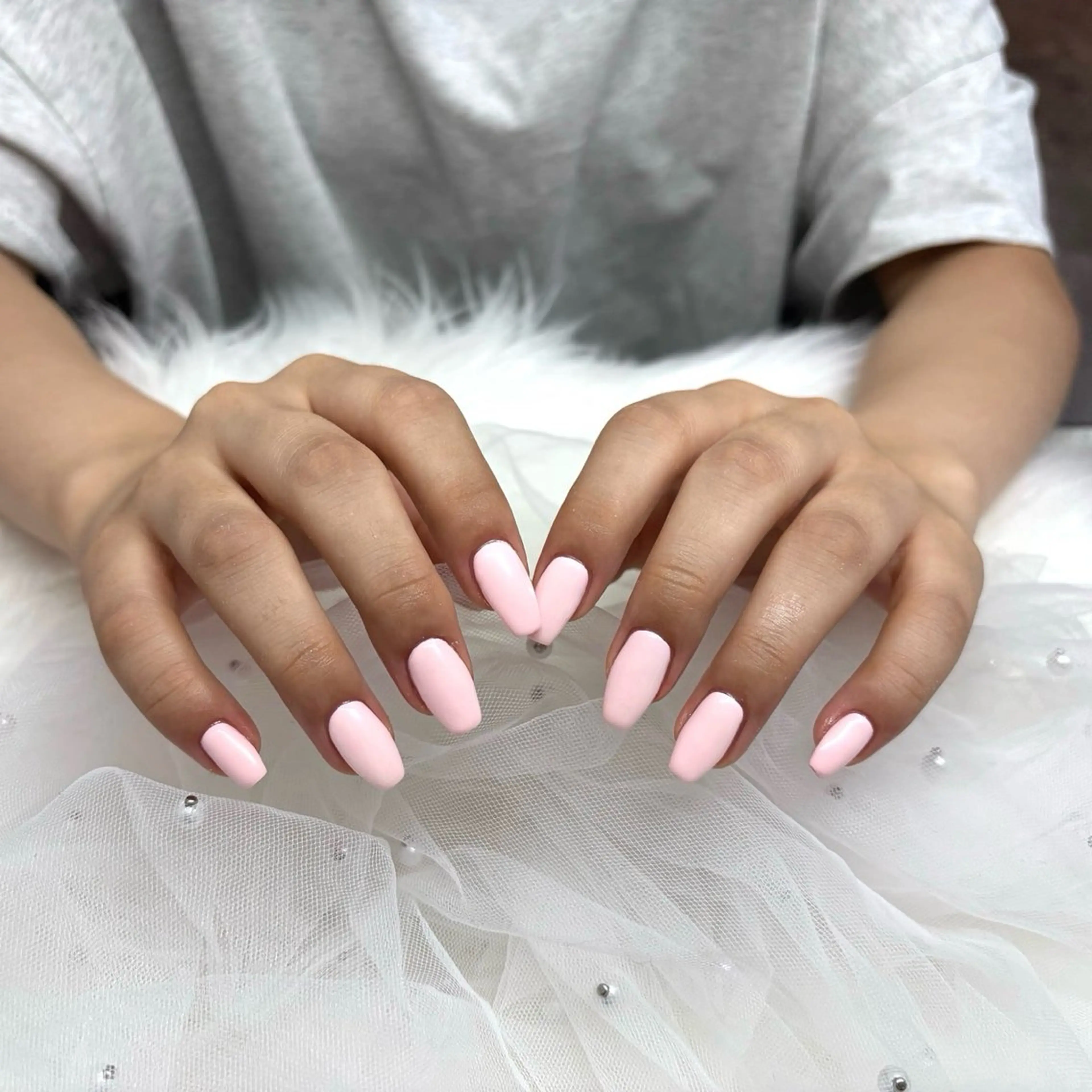 ワンカラー、ラメ、ラメグラデの写真