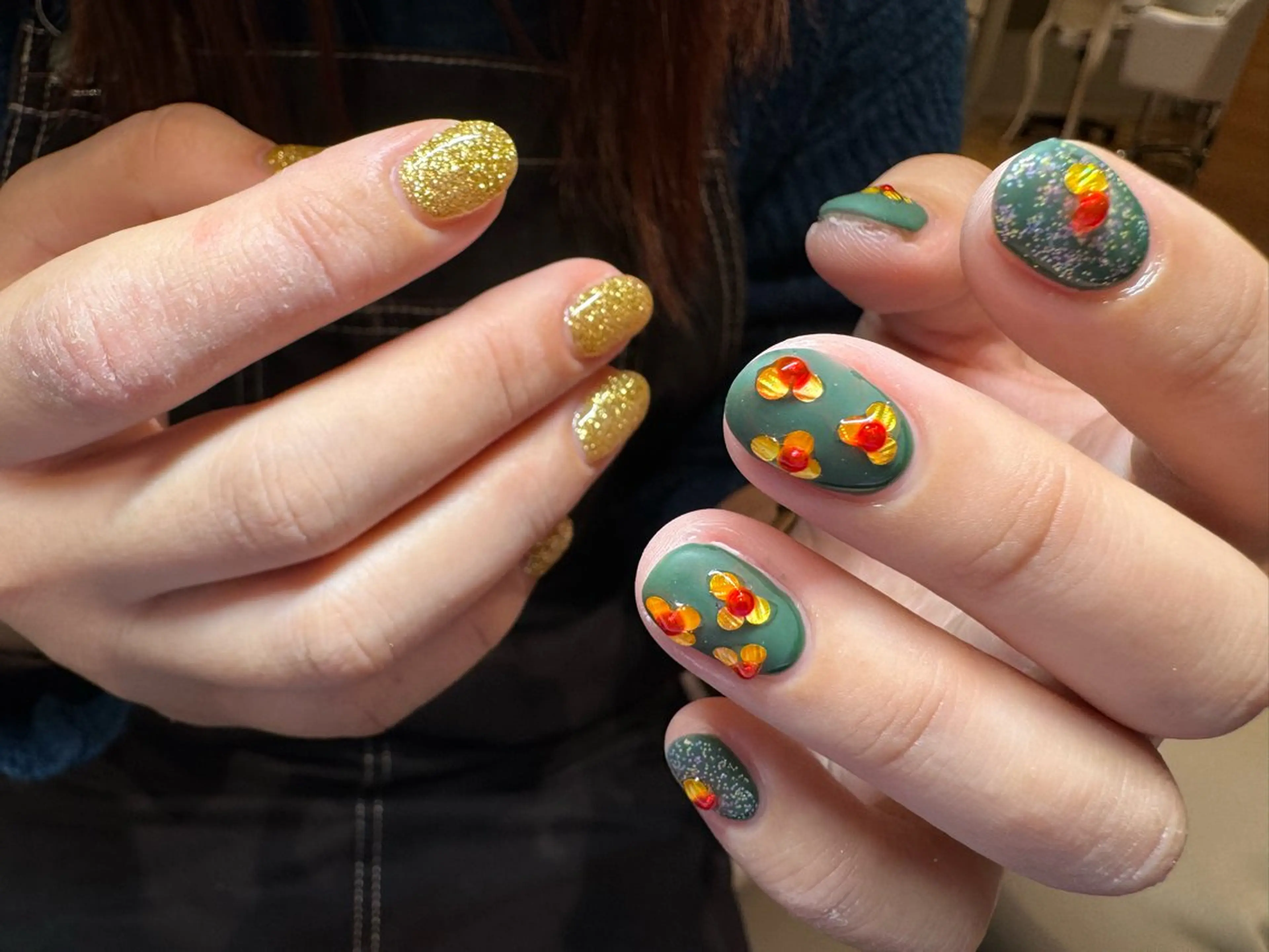 ネイル フラワーネイル ぷっくりネイル ハンドネイル tsumeasobi所属・tsumeasobi 🪬macoのネイルデザイン