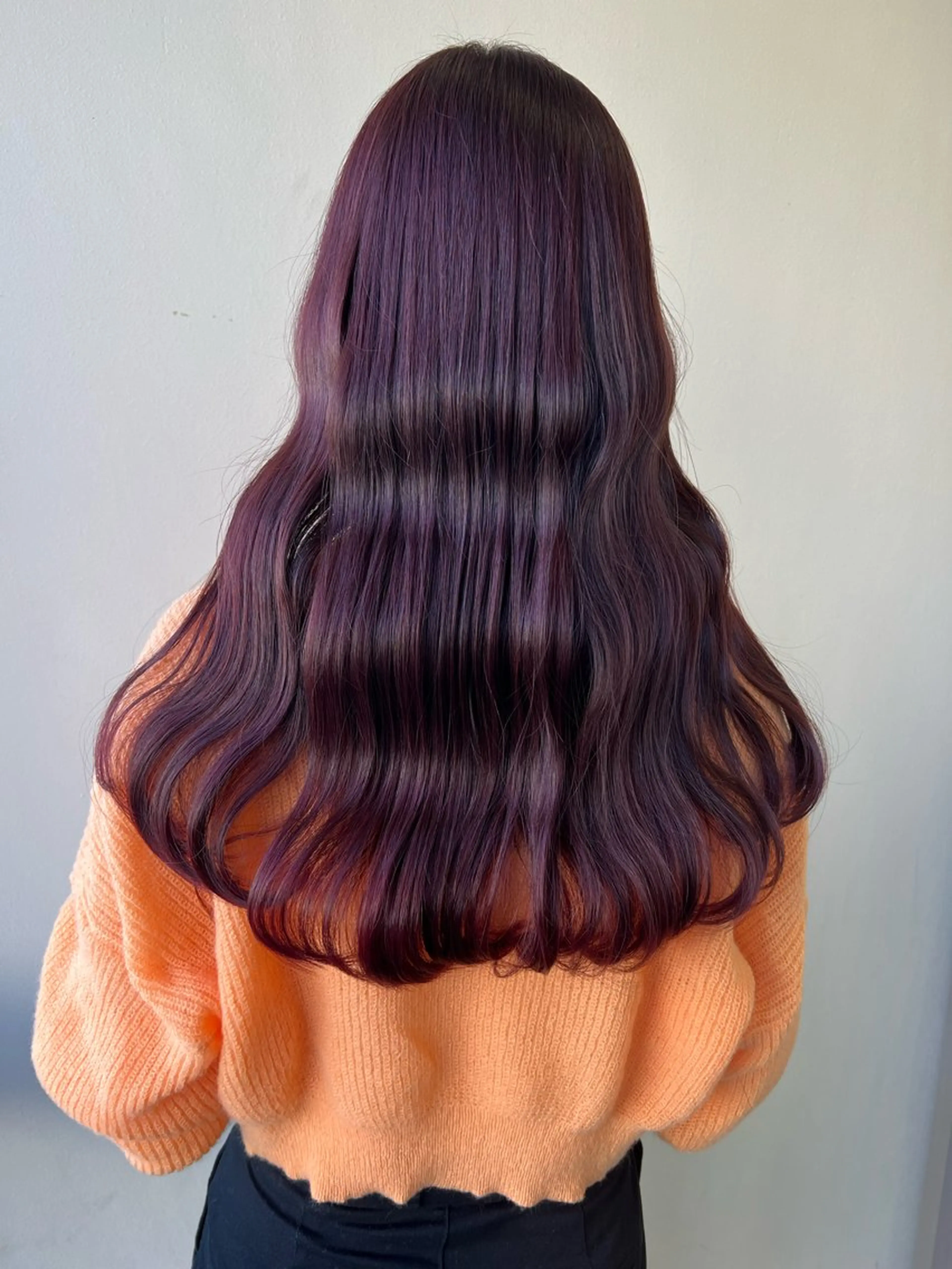 ロング カット ヘアカラー トリートメント 韓国ヘア🇰🇷 SAYAのヘアスタイル