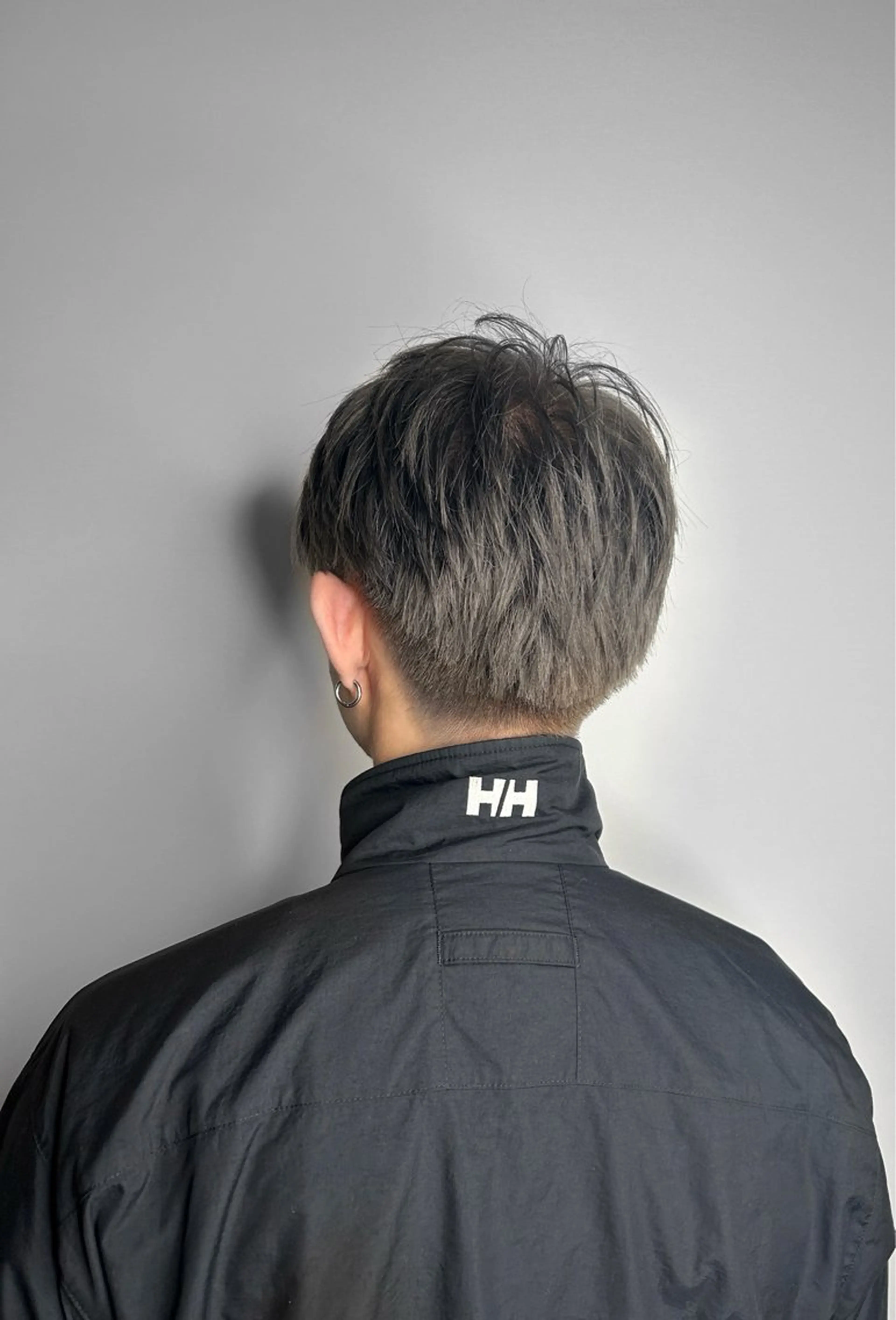 メンズカット+ワンカラーの写真