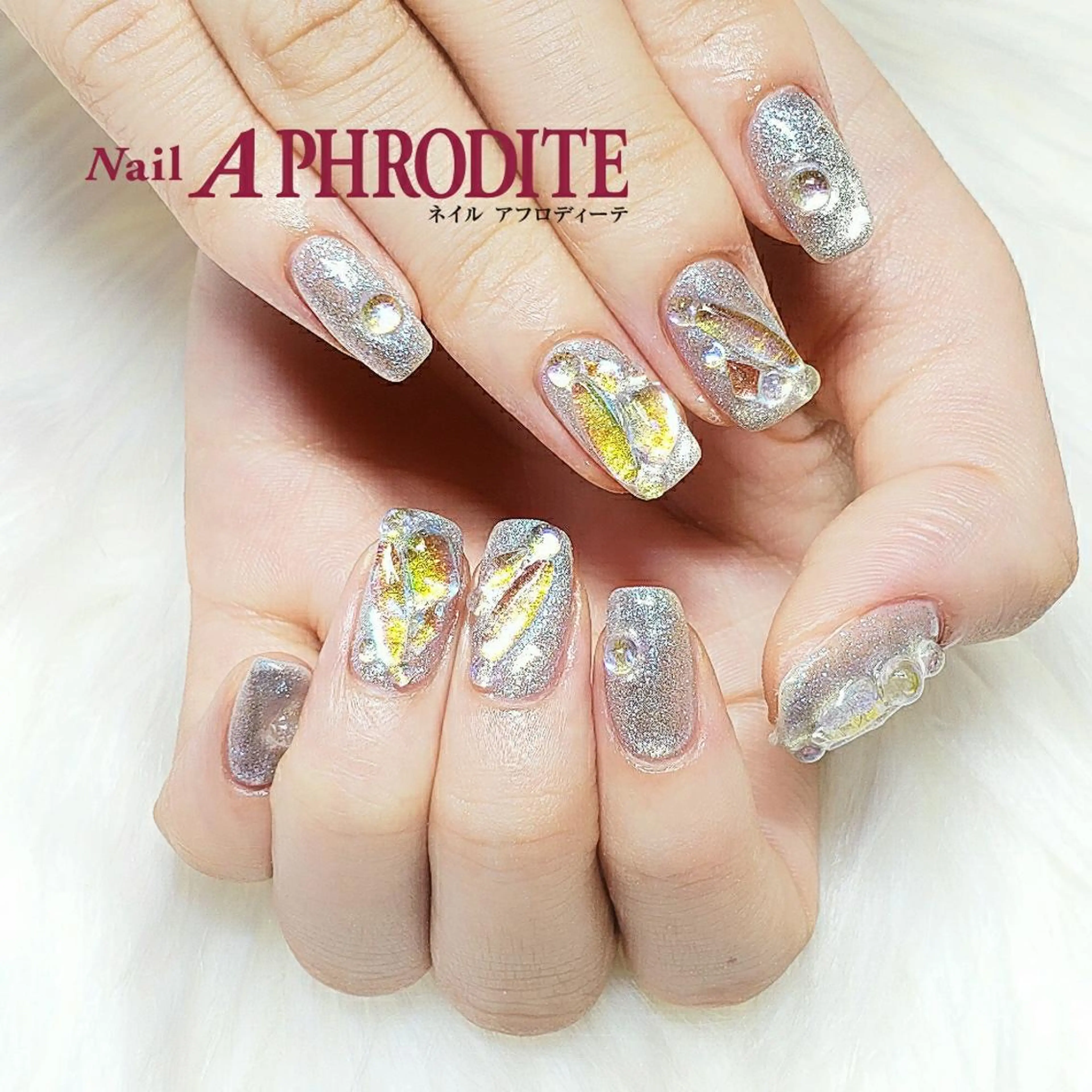 ネイル ジェルネイル 持ち込み ニュアンスネイル ソフトジェル ハンドネイル Nail  Aphroditeのネイルデザイン