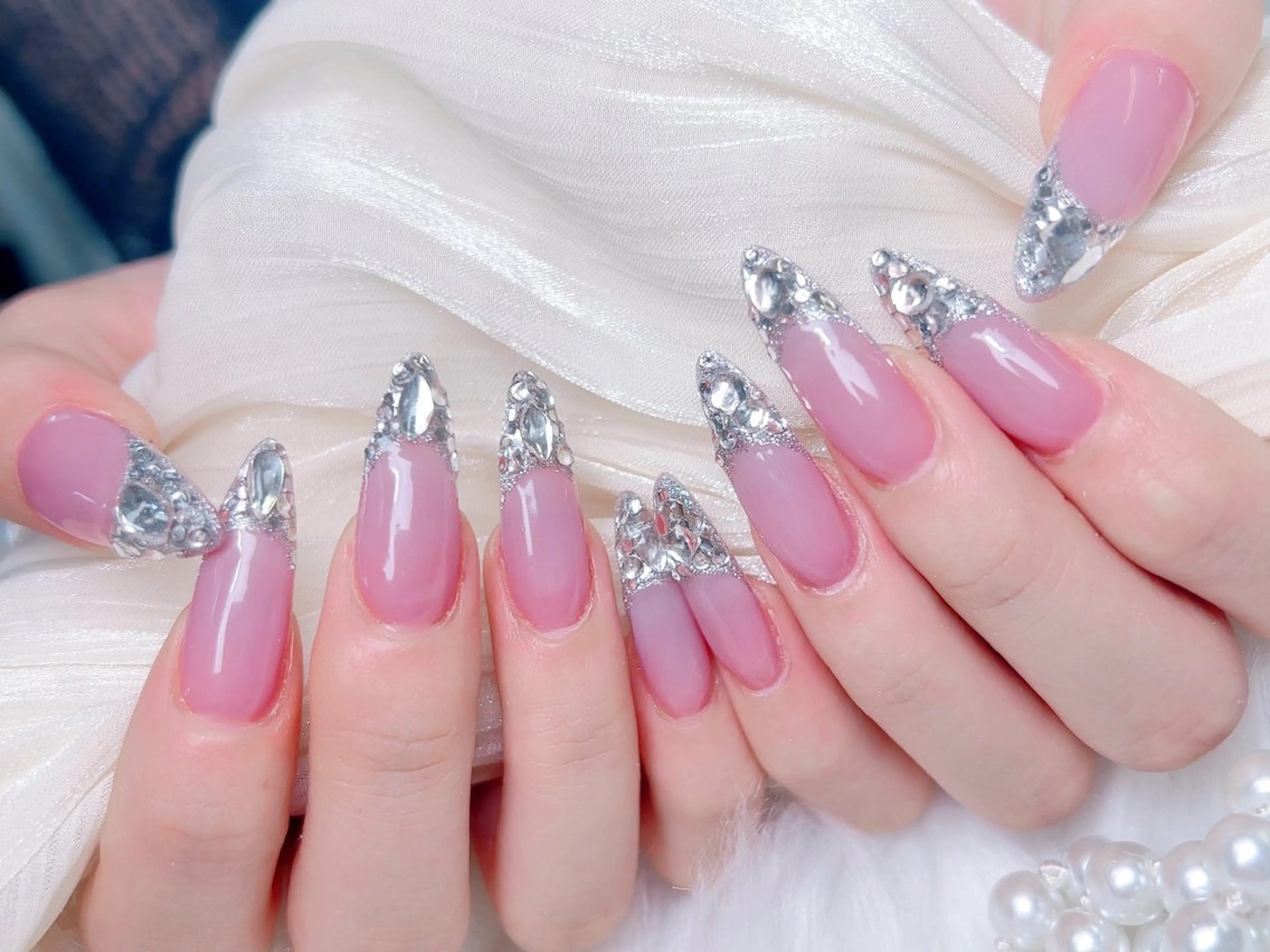 ネイル ハンドネイル M🌷nail 長さだし専門店のネイルデザイン