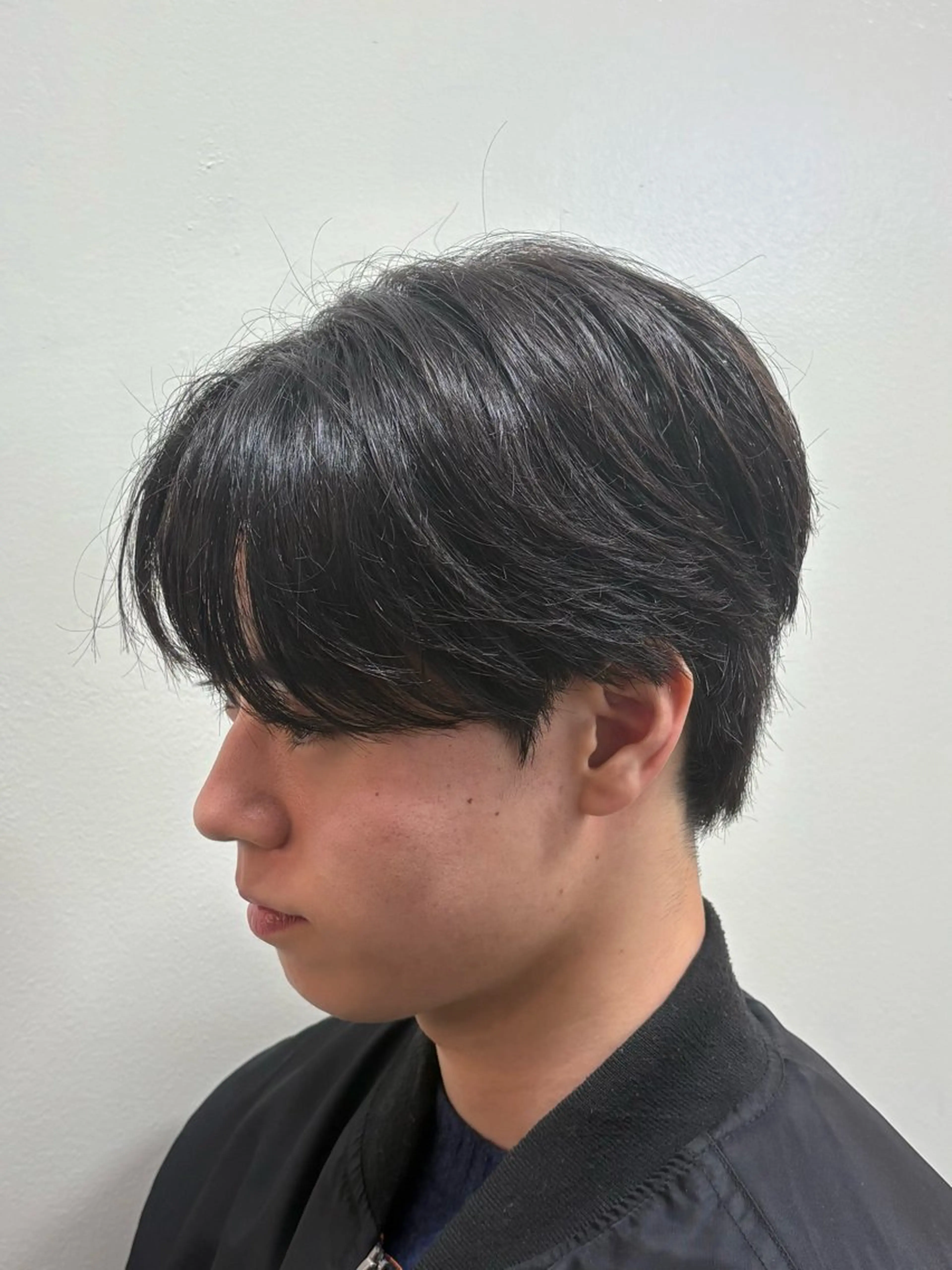 ショート パーマ メンズ 縮毛矯正 カット 縮毛矯正 韓国メンズヘア/ 毛流れヘア　須田龍世のヘアスタイル