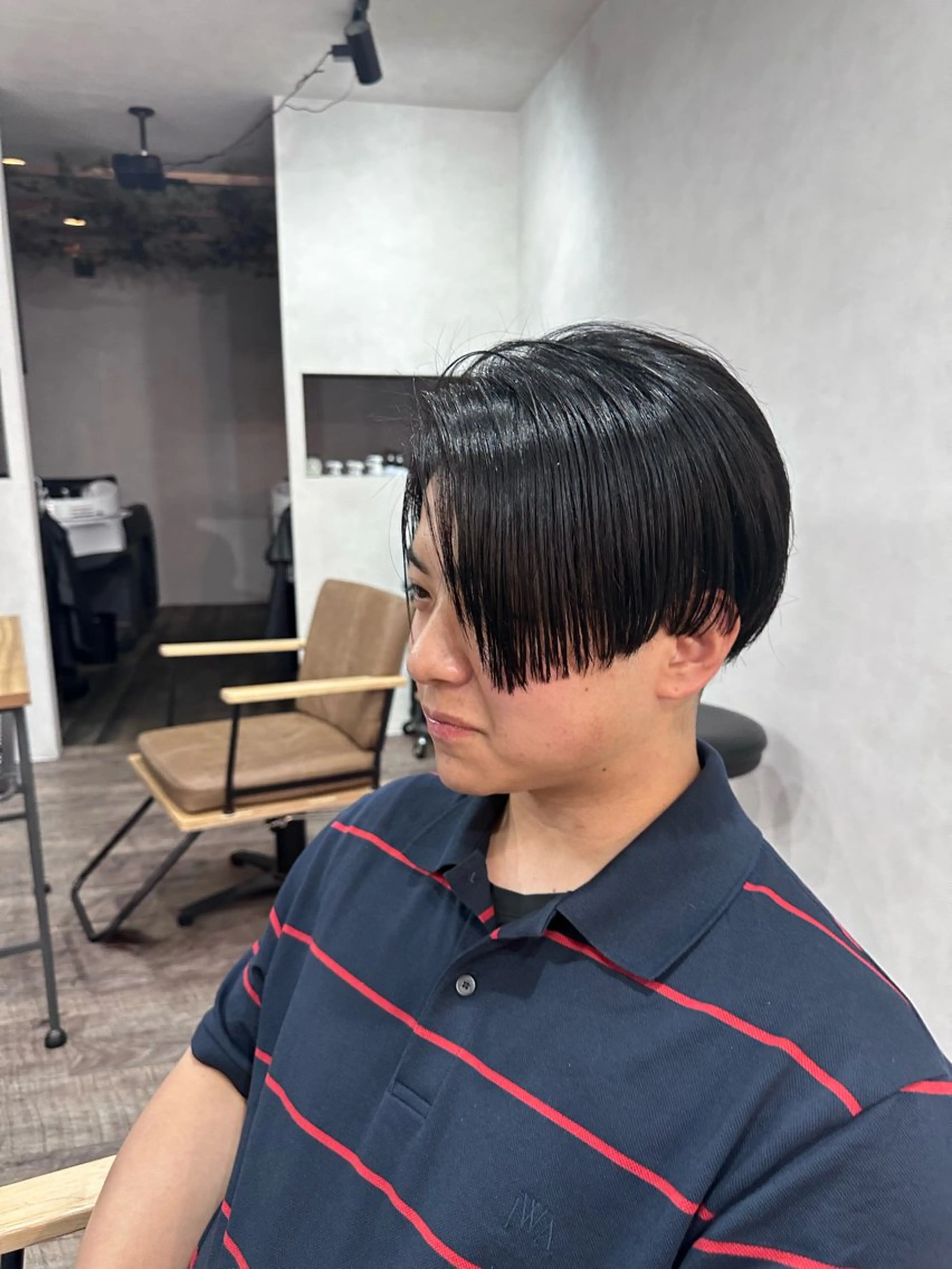 メンズ t.hair垂門真吾 曲がる縮毛矯正/ボブのヘアスタイル