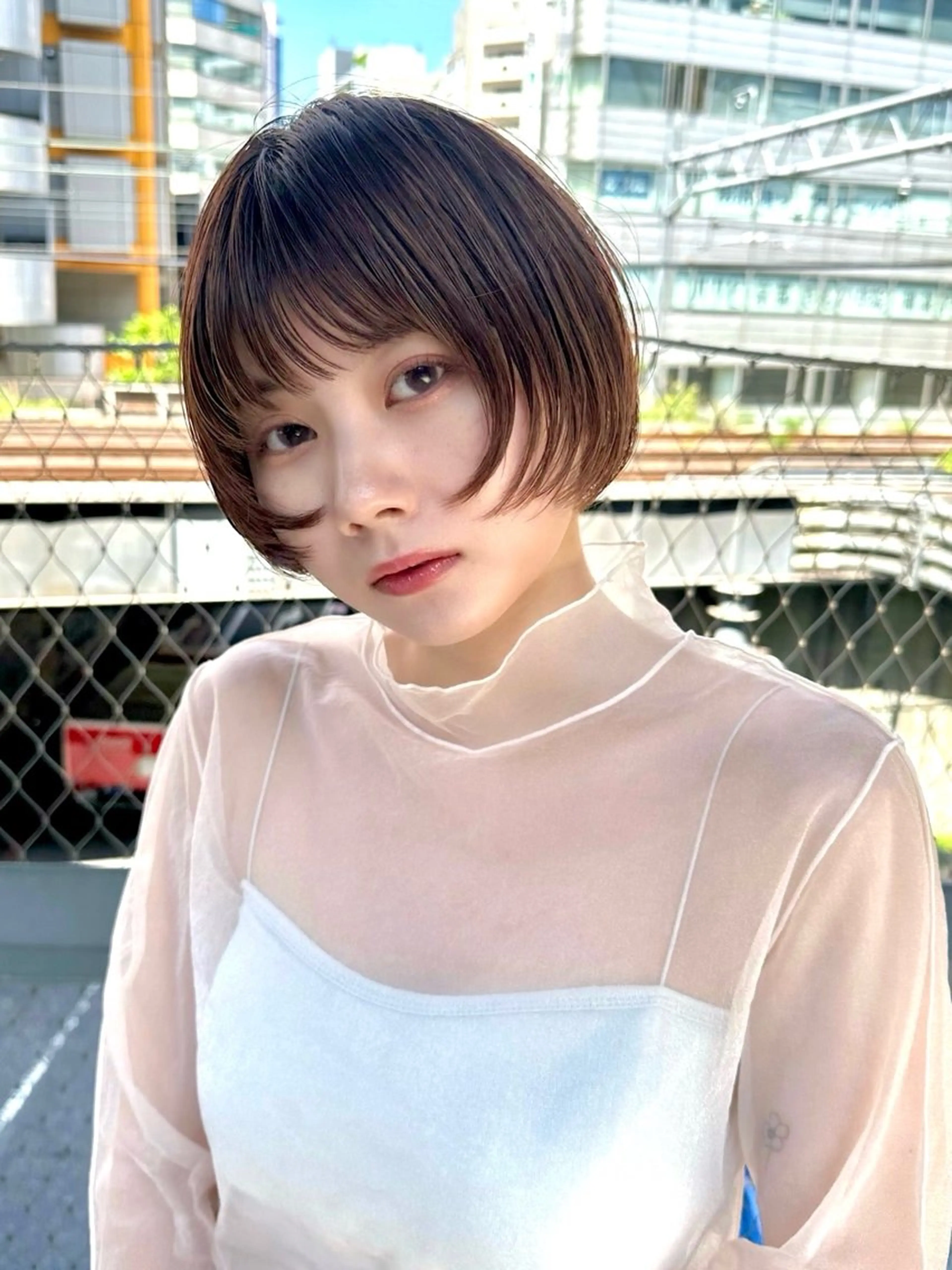 ショート カット ヘアカラー 骨格診断で絶対可愛い ✨丸みショート✨凌弥のヘアスタイル