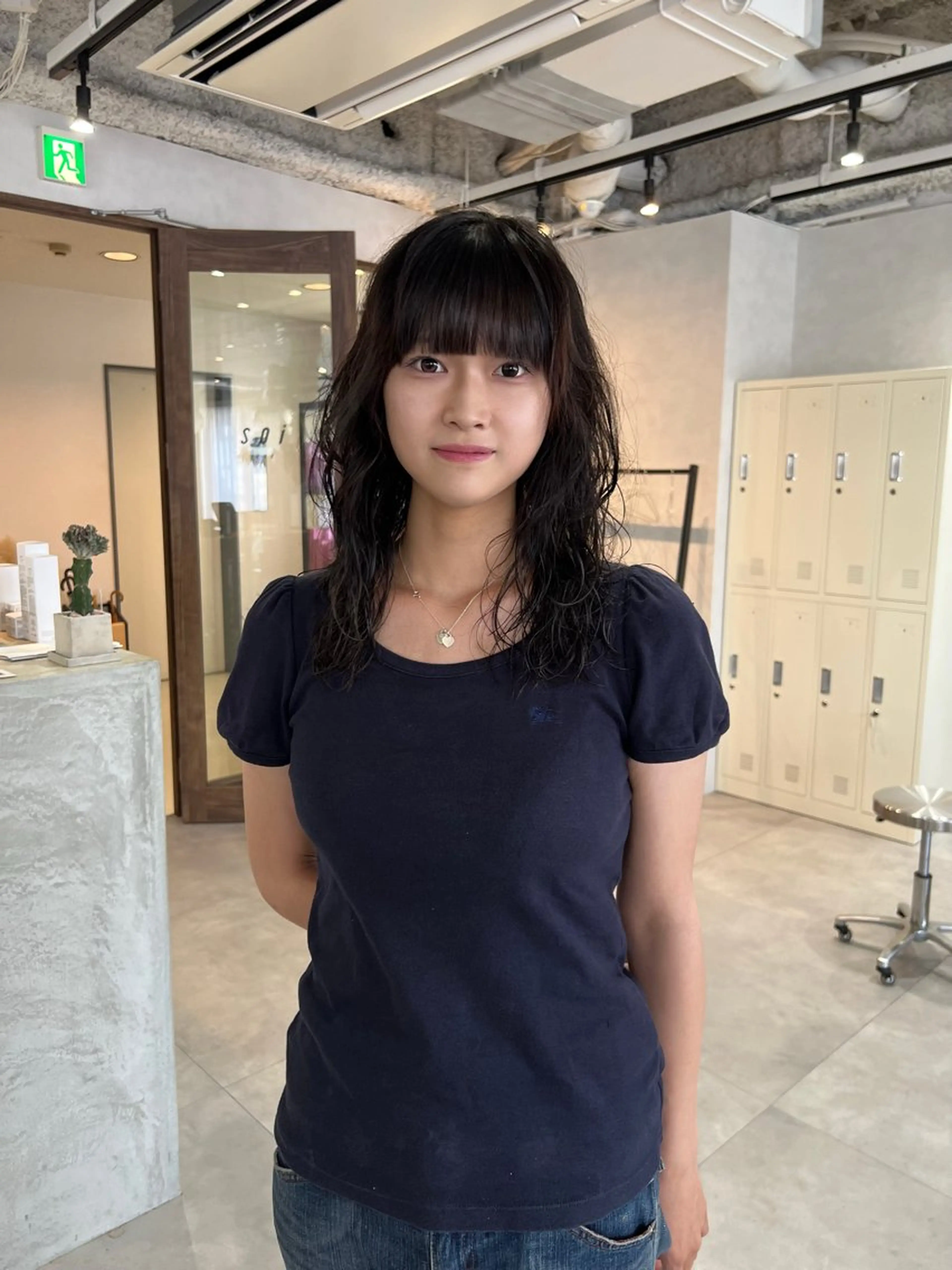 ミディアム ミディアムレイヤー ミディアムパーマ レイヤーカット カット パーマ レイヤーヘア/パーマ 村中　仁人のヘアスタイル