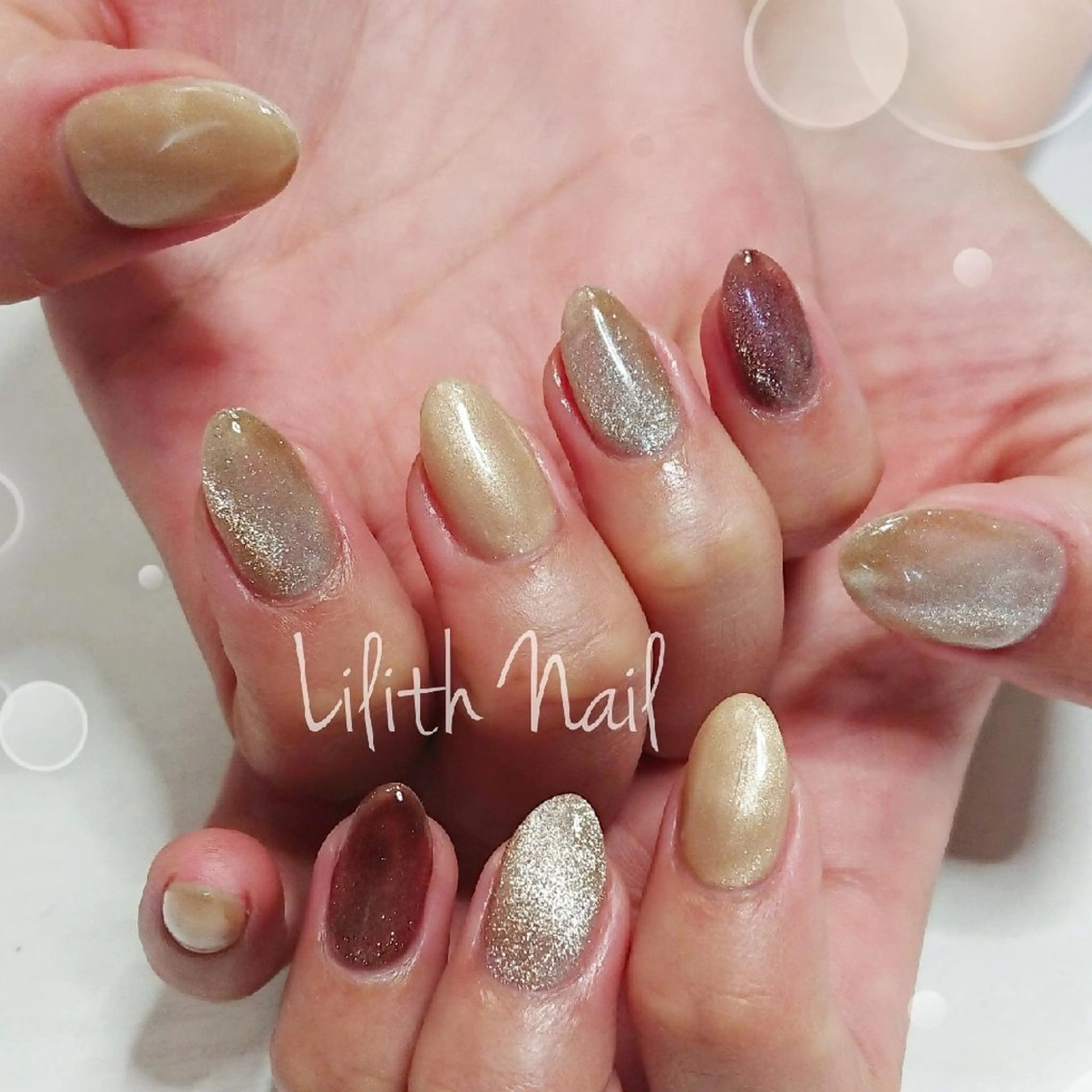 ネイル マグネットネイル ハンドネイル Lilith Nailのネイルデザイン