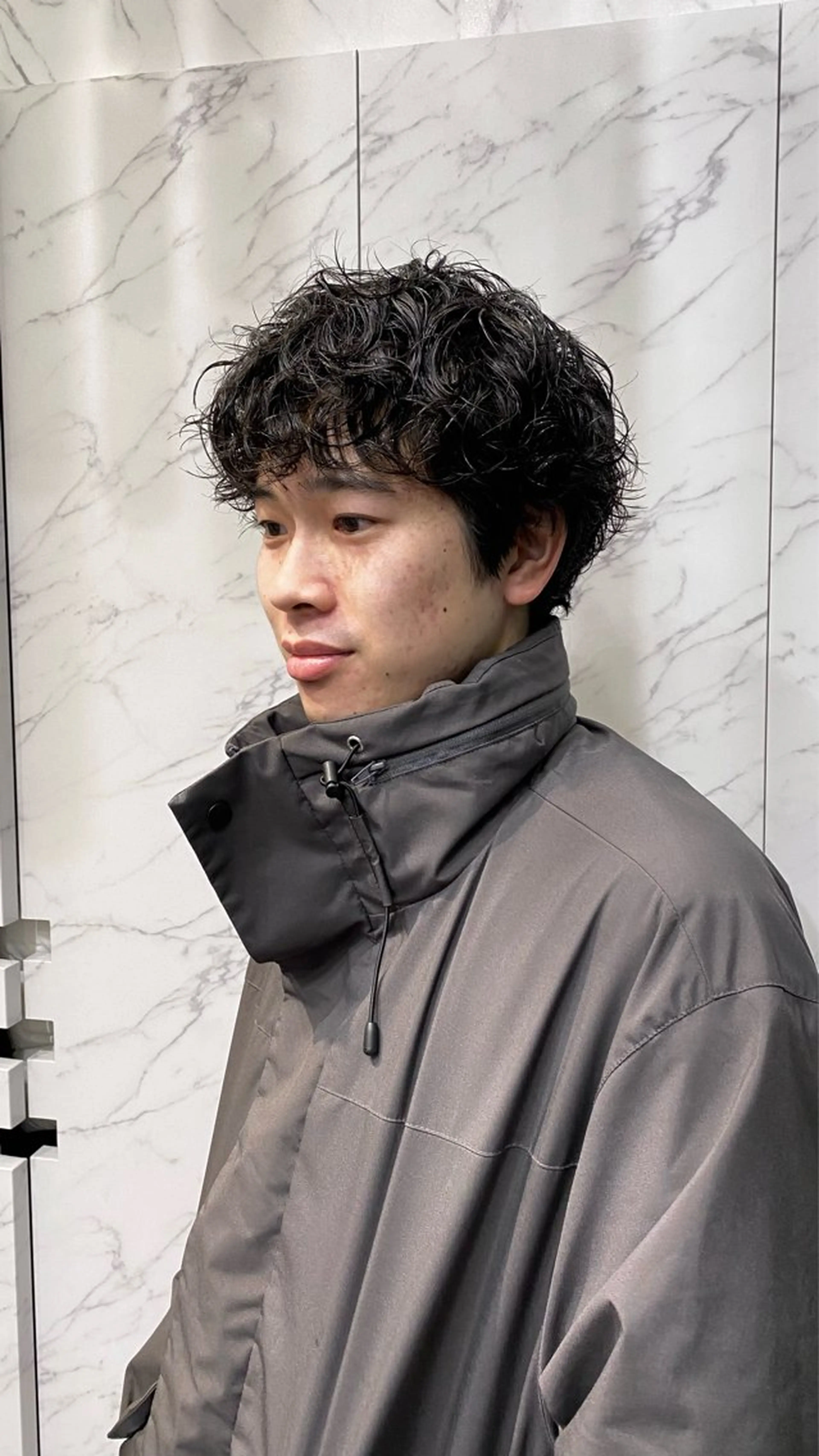 メンズ カット パーマ マツザキ マナトのヘアスタイル